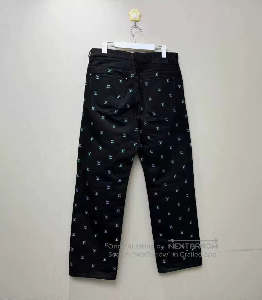 Louis Vuitton louis vuitton embroidered logo denim pants. Size US 32 / EU 48 - 4 Thumbnail