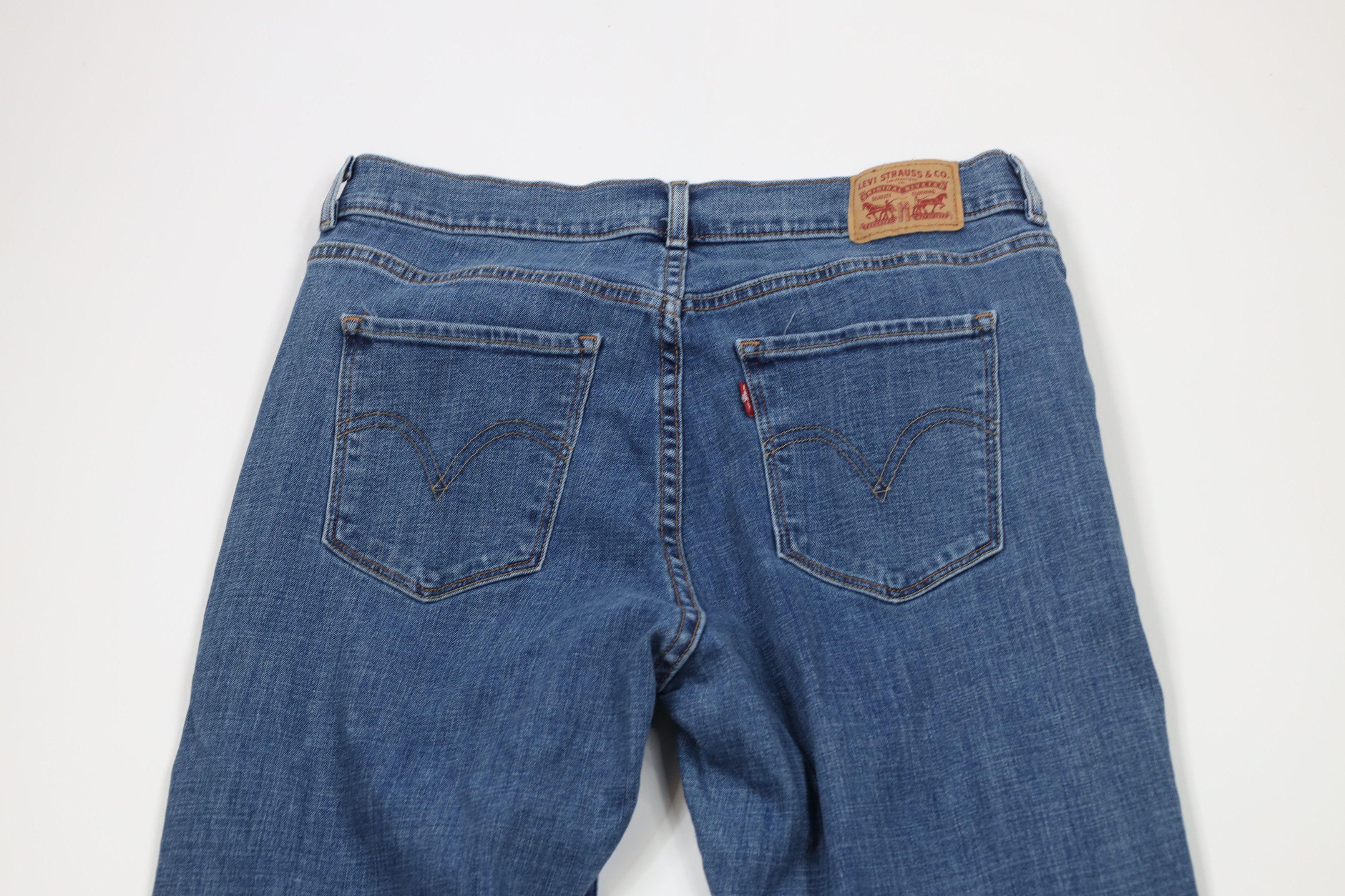 Levi's × Vintage Vintage Y2K Levis Stretch Flared Bootcut Denim Jeans Size 30" / US 8 / IT 44 - 11 Thumbnail