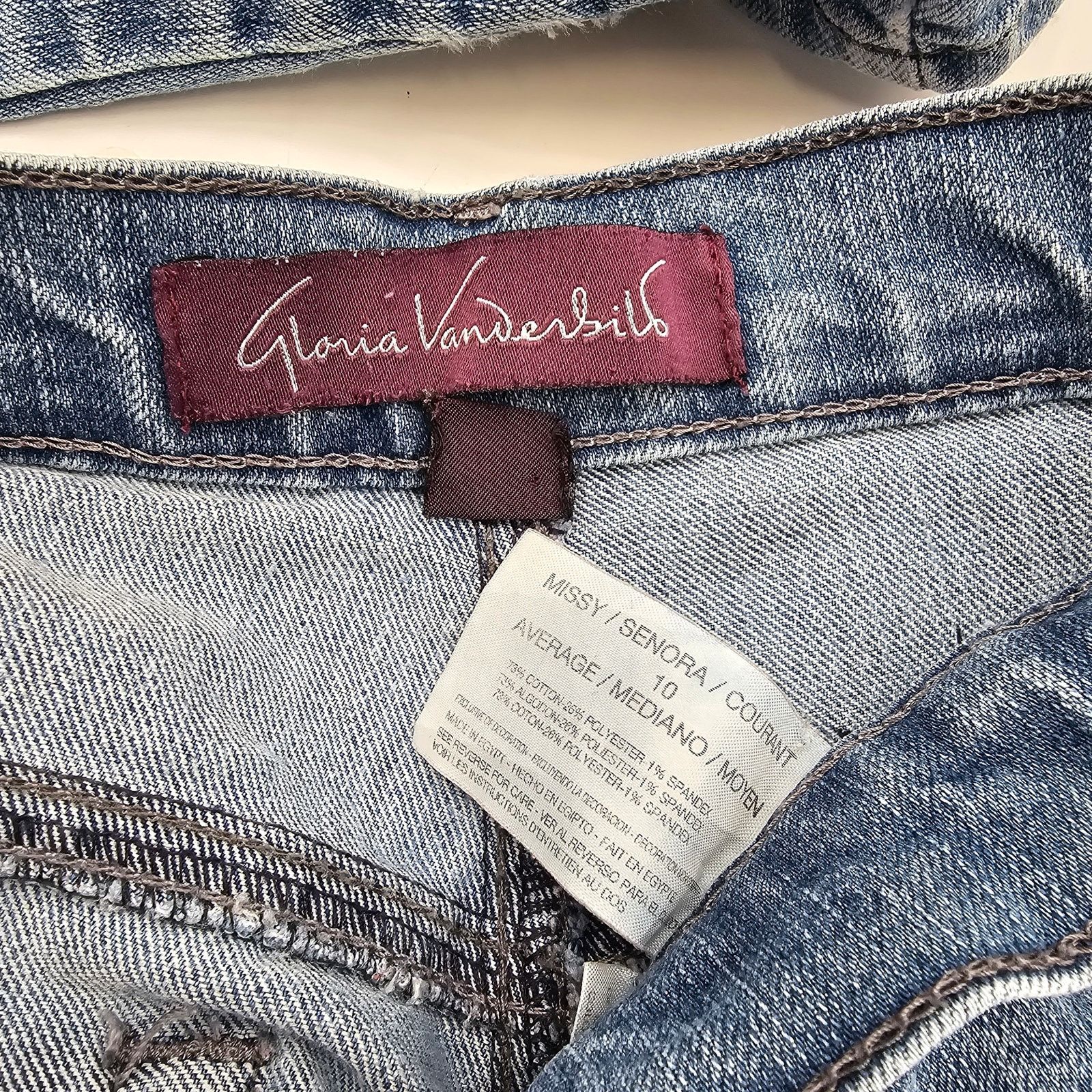 Other Gloria Vanderbilt Blue Denim Jeans Pants 10 Size 32" / US 10 / IT 46 - 6 Thumbnail