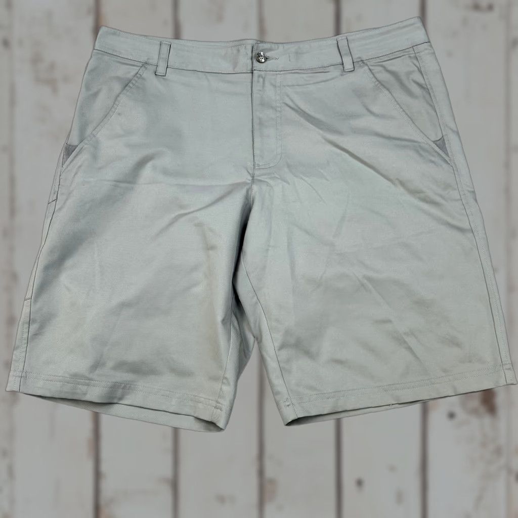 Fila FILA Mens Golf Shorts 36 Gray Flat Front Stretch Performance Chino Casual Style Athletic Inseam 10in Pockets Regular Waist 36 Gray FILA Sport Size US 36 / EU 52 - 1 Thumbnail