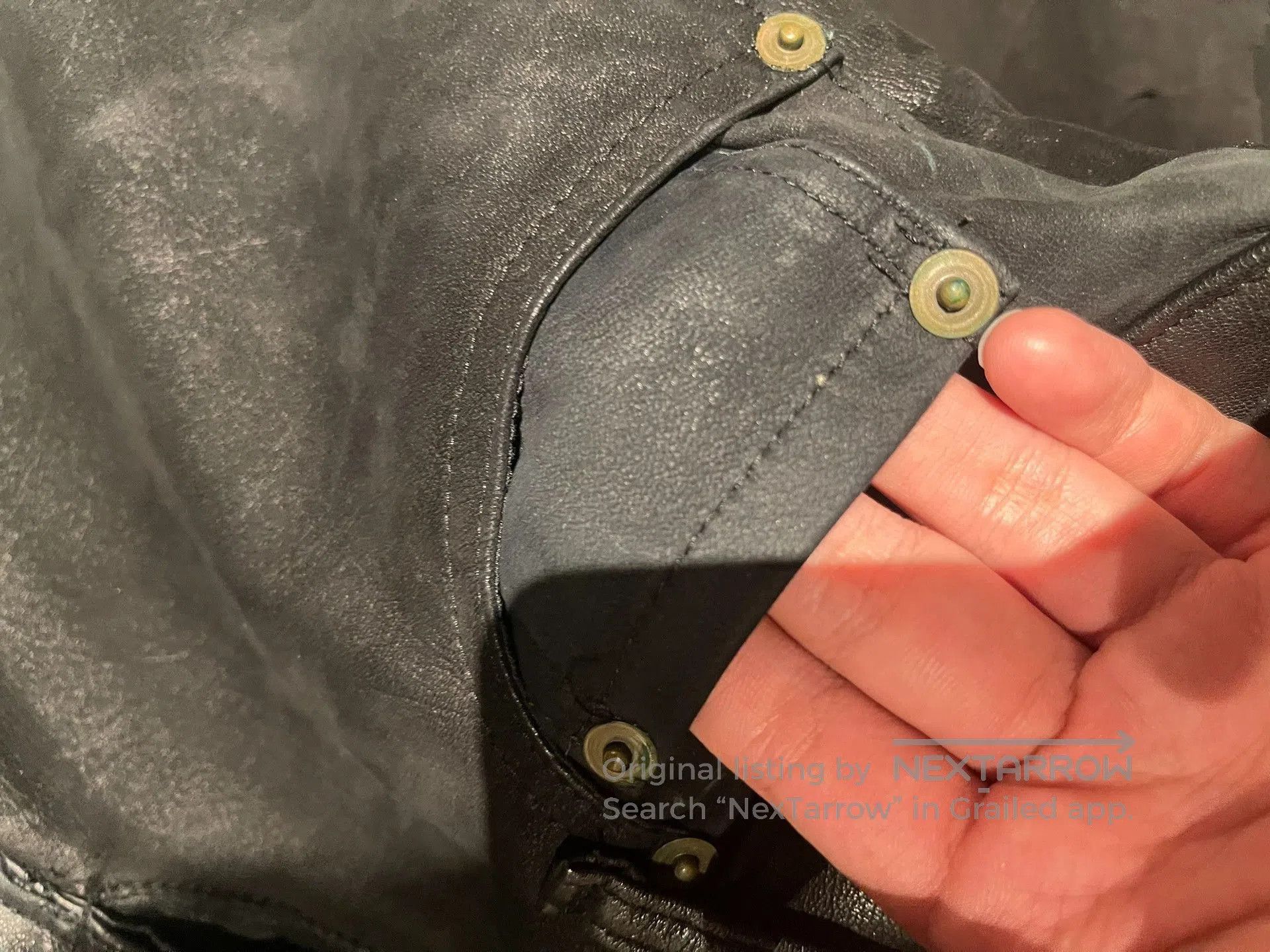 Rick Owens 20471120 Paper Hyoma Recycle Denim Pants. Size US 31 - 8 Thumbnail