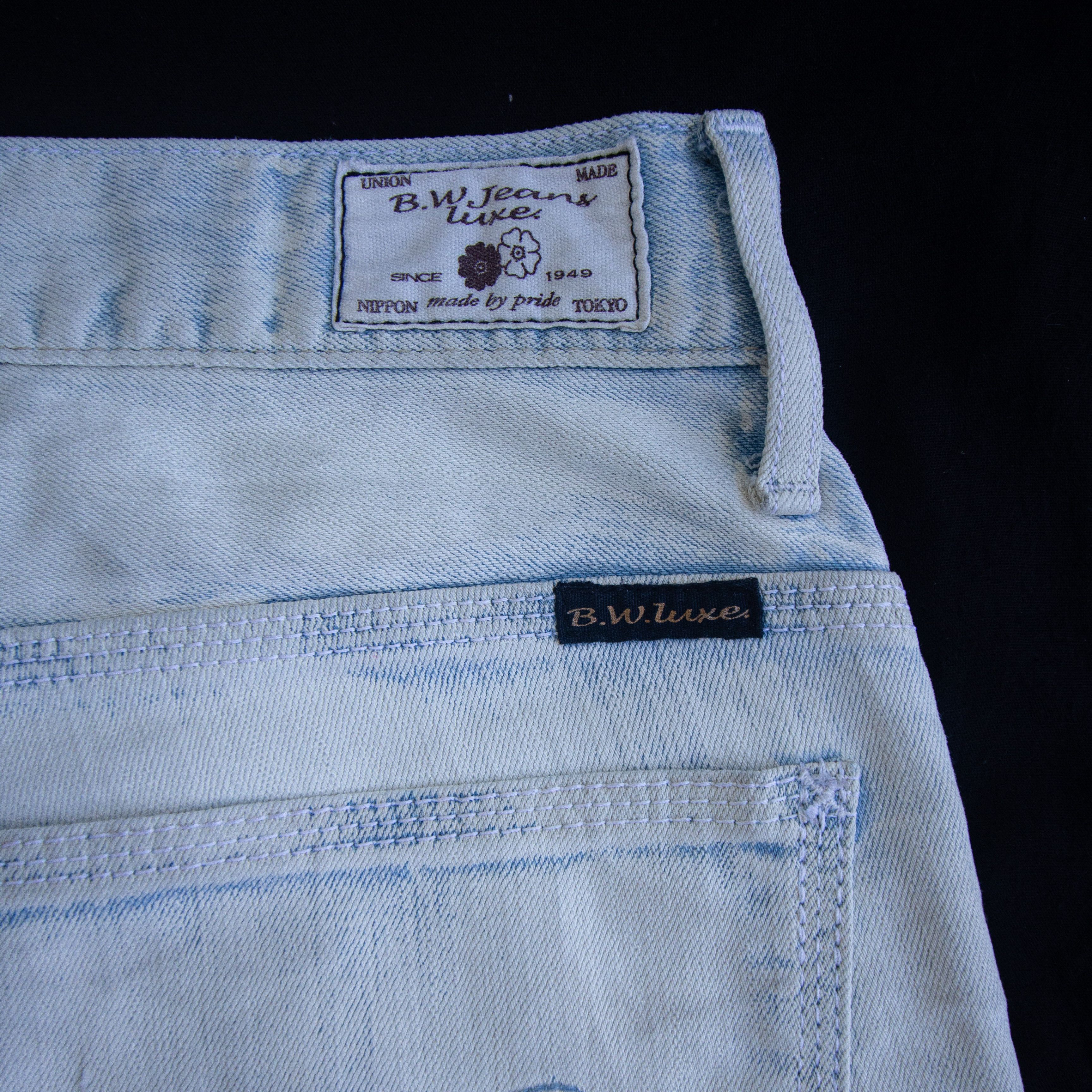 Japanese Brand Blue Way Faded Flare Jeans BW Luxe Size US 32 / EU 48 - 7 Thumbnail