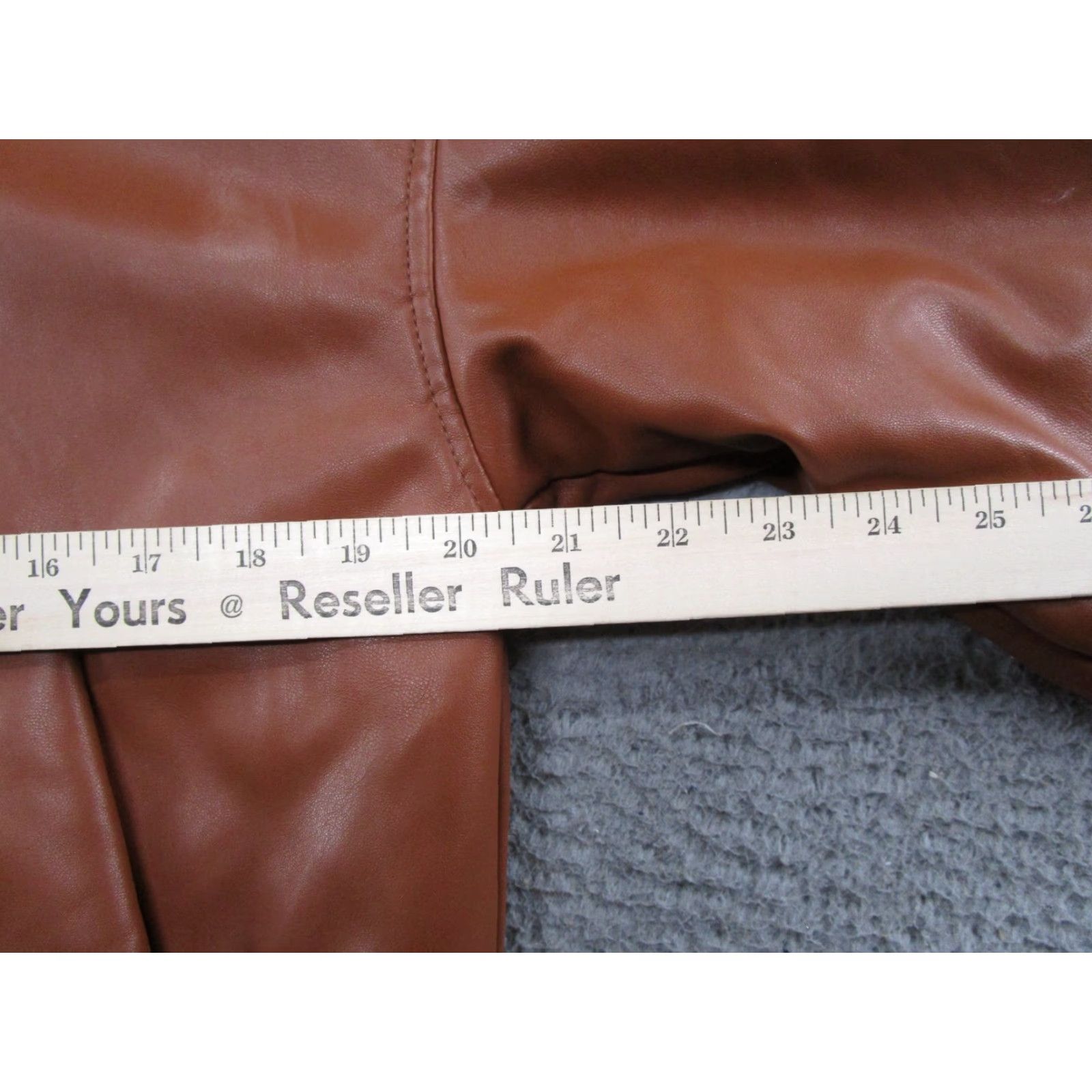 Levi's Levi's Women's Jacket Motorcycle Faux Leather Zip Up Quilt Lined Brown Size S Size S / US 4 / IT 40 - 6 Thumbnail