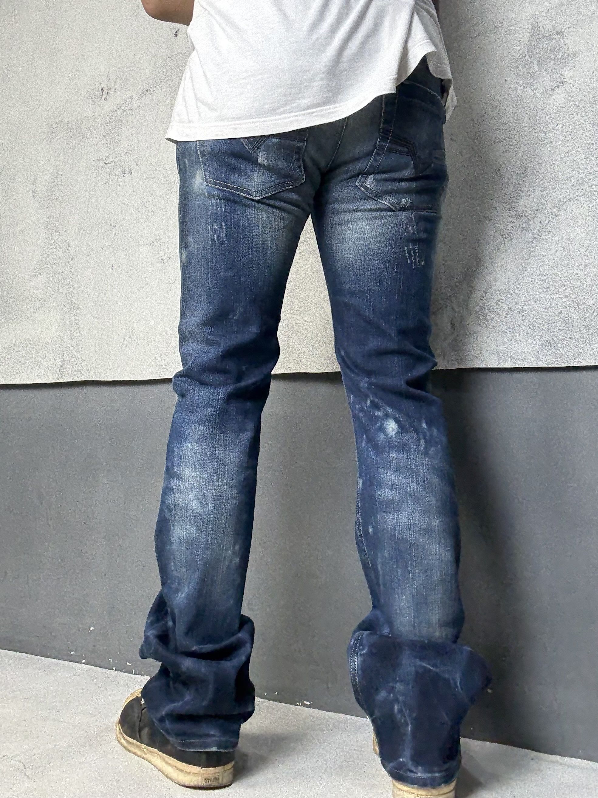 Diesel Diesel Zatiny Bootcut Distressed Jeans Denim Size US 29 - 2 Thumbnail
