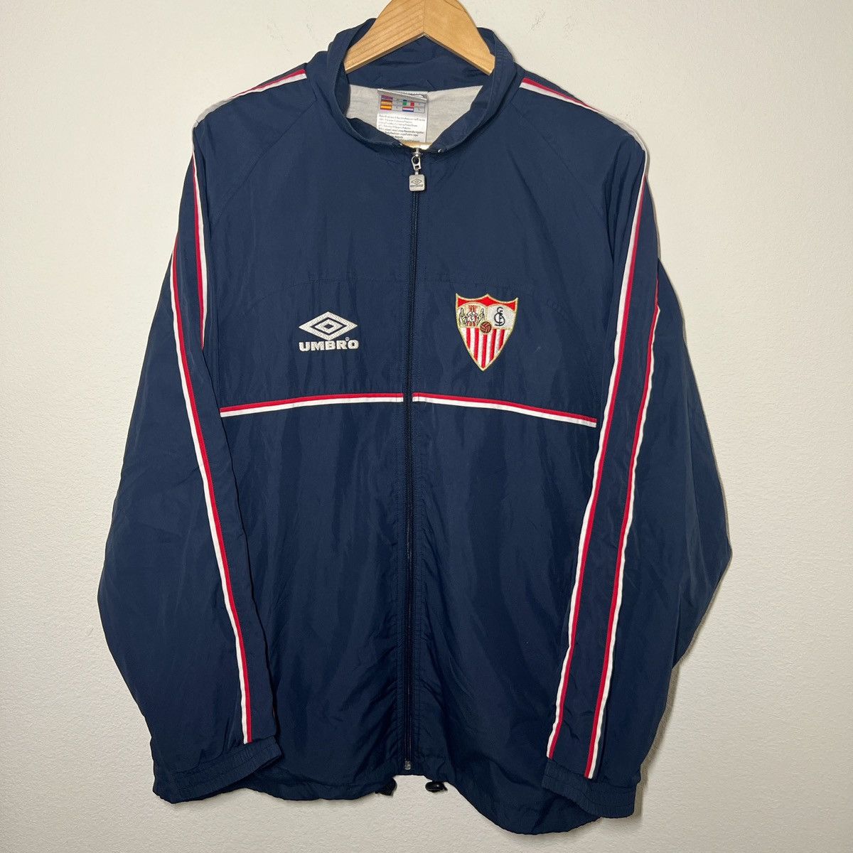 Umbro Sevilla 2000-2001 Track Jacket | Vintage Soccer Size US XL / EU 56 / 4 - 1 Thumbnail