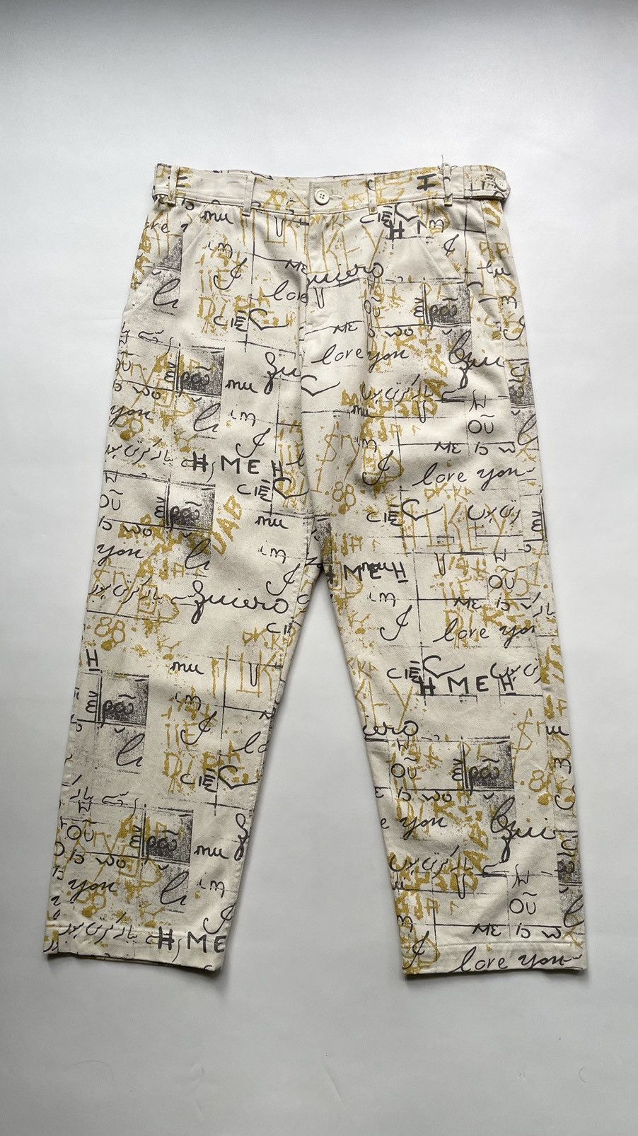 Comme des Garcons S/S 07 ‘Text Print’ Utility Trousers Size US 36 / EU 52 - 3 Thumbnail