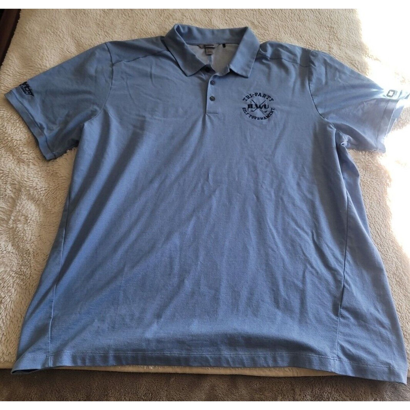 Ogio Ogio Blue ILWU C/U Golf Tournament Men's Polo, Size 2X-Large Size US XXL / EU 58 / 5 - 1 Thumbnail