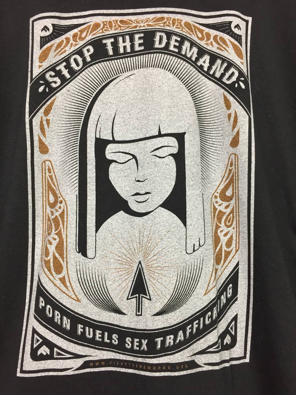 Vintage Stop The Demand Fight The New Drug Anti Porn Campaign Tee Size US L / EU 52-54 / 3 - 4 Thumbnail