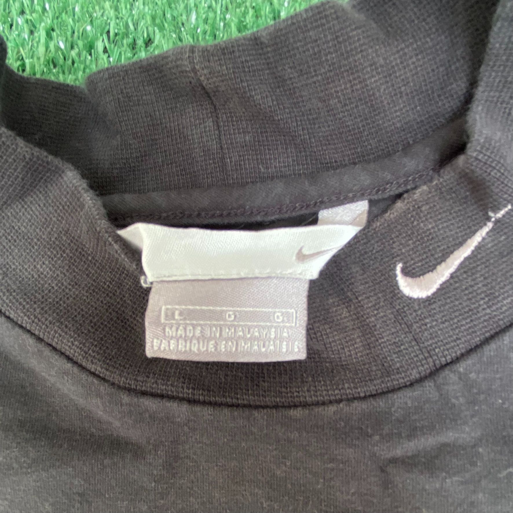 Nike × Vintage Vintage Y2K Nike Logo Shirt Mock Neck Swoosh Long Sleeve Tee Size US L / EU 52-54 / 3 - 4 Thumbnail