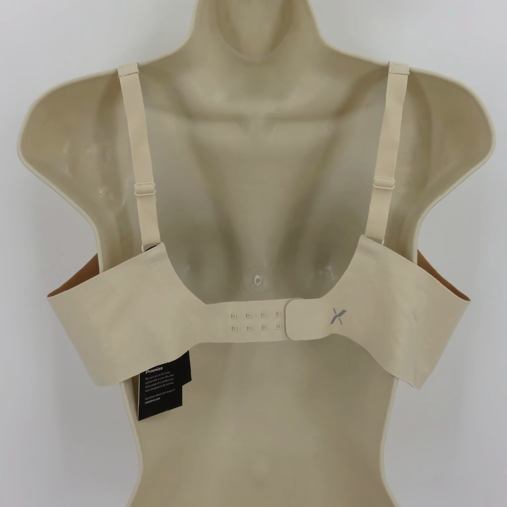 Vintage KNIX Womens Extra Large XL V Neck Revolution Bra Wireless Lined Solid Dune NEW Size ONE SIZE - 5 Thumbnail