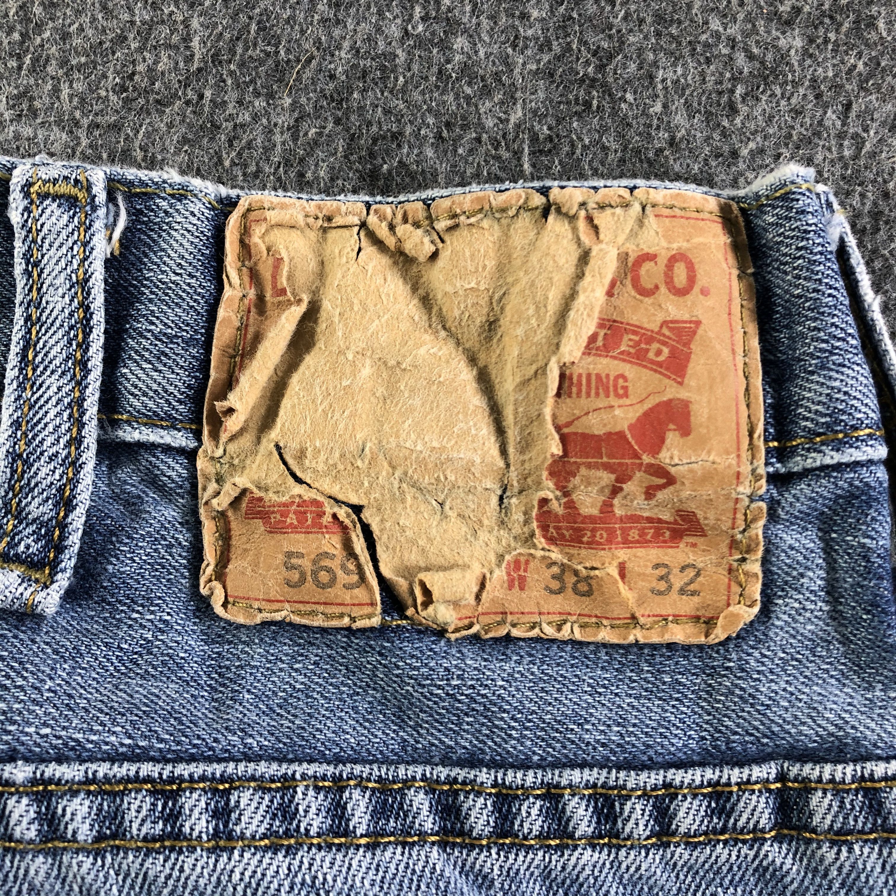 Levi's Vintage Blue Wash Levis 569 Jeans-J4125 Size US 40 / EU 56 - 5 Thumbnail