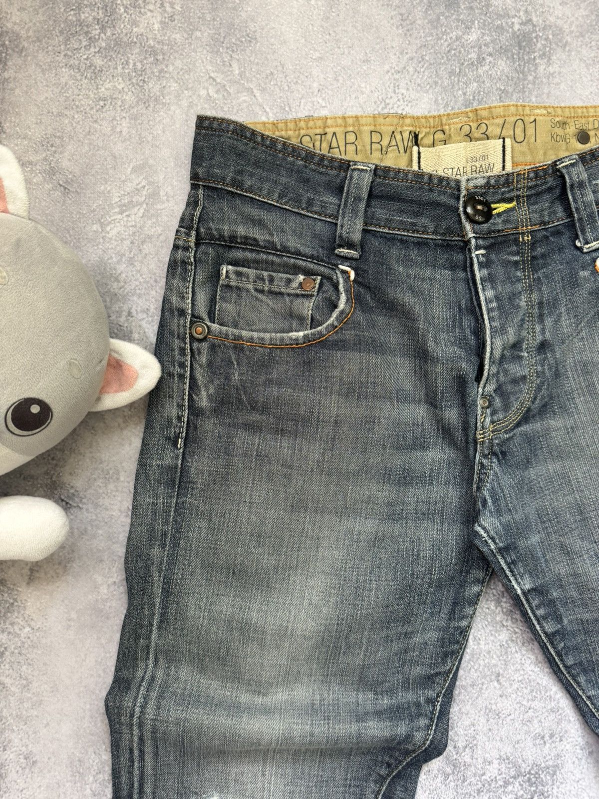 G-Star G-Star Raw 3301 Denim Jeans Faded Grey Size US 31 - 10 Thumbnail