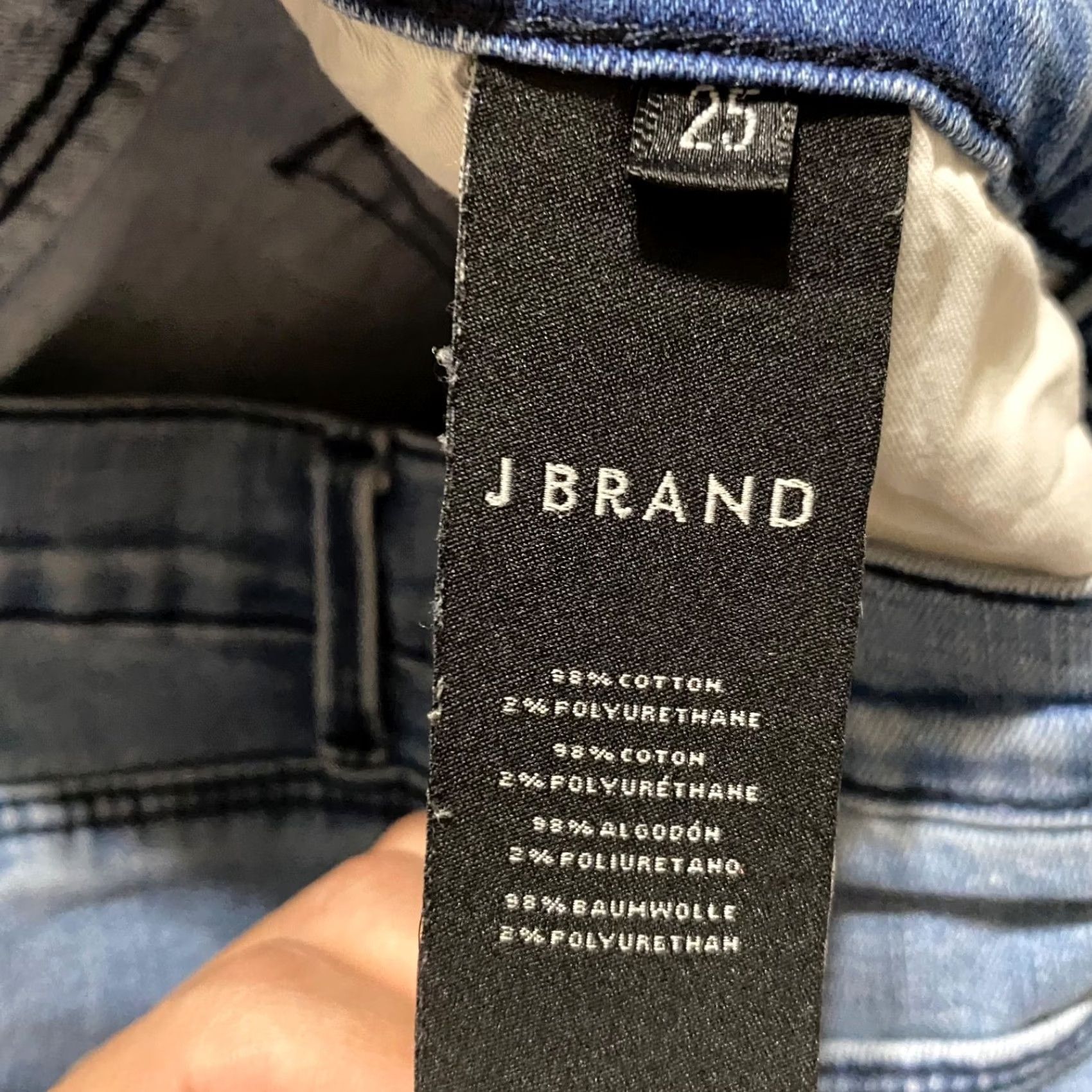 J Brand J Brand Jeans Womens Medium Blue Denim Skinny Crop 25 Waist 5-Pocket Rise Mid Size 42" / US 20 - 4 Thumbnail