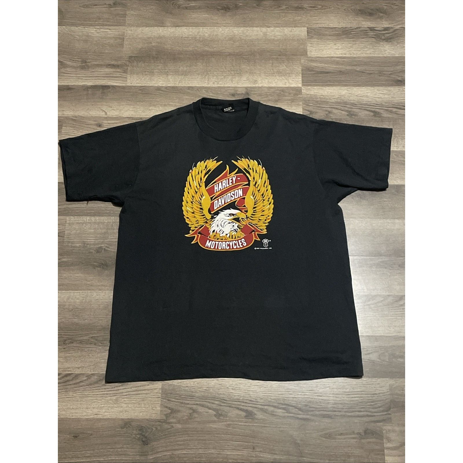 Harley Davidson Vintage 80s Harley Davidson T-Shirt Bike Week Sz XXL Eagle Size US XXL / EU 58 / 5 - 1 Thumbnail