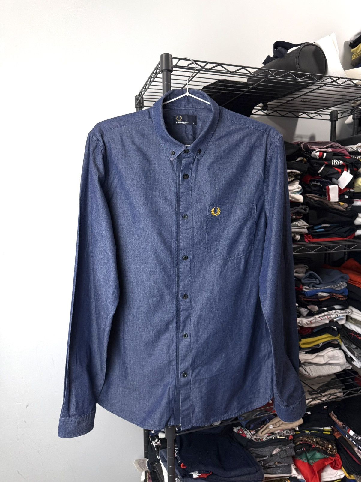 Fred Perry Fred Perry Shirt Buttons Up Denim Style Size US M / EU 48-50 / 2 - 1 Thumbnail
