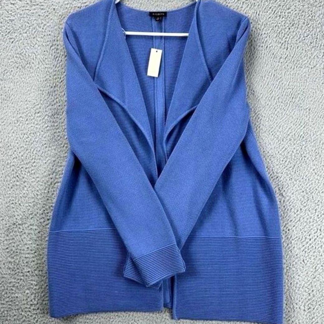 Talbots Talbots Cardigan Knit Open Face Sweater Women Medium Blue Long Sleeve NEW Size M / US 6-8 / IT 42-44 - 4 Thumbnail