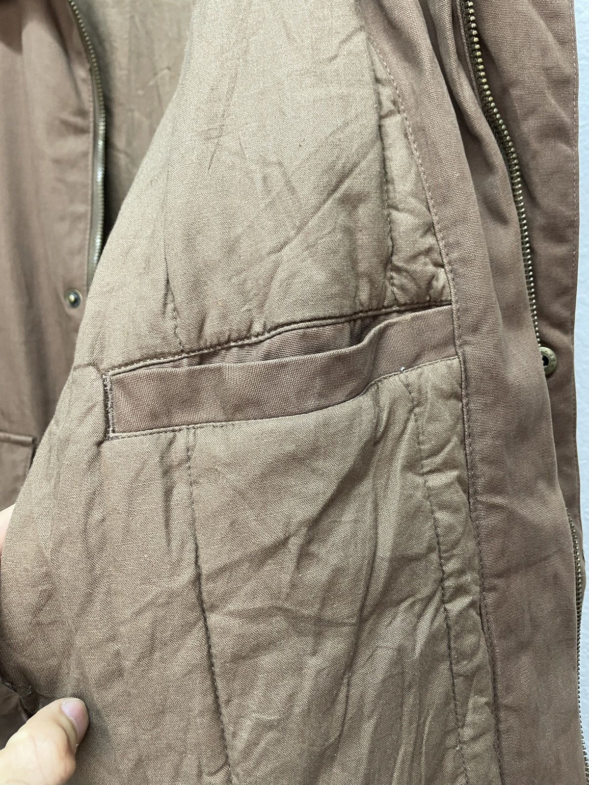 Schott Vintage y2k Avirex Vibe Cabelas Brown Nylon Leather Jacket Size US XL / EU 56 / 4 - 13 Thumbnail