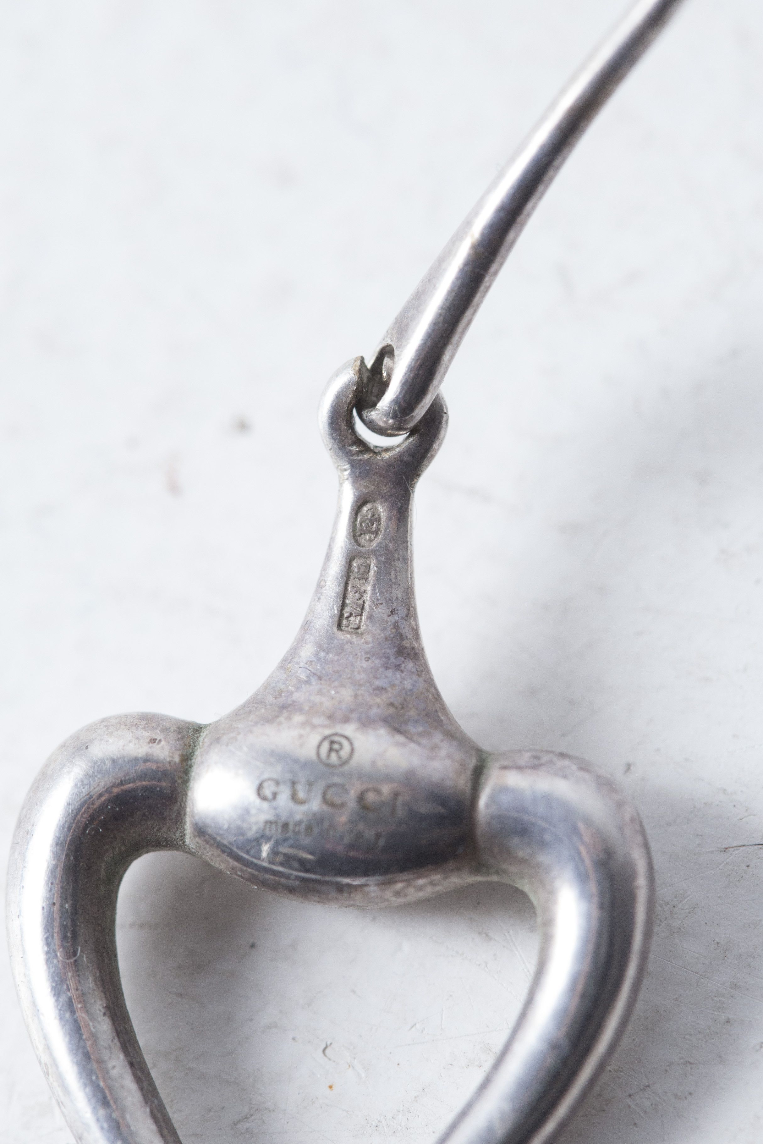 Gucci Gucci Horsebit Heart Silver Drop Earrings Size ONE SIZE - 3 Thumbnail