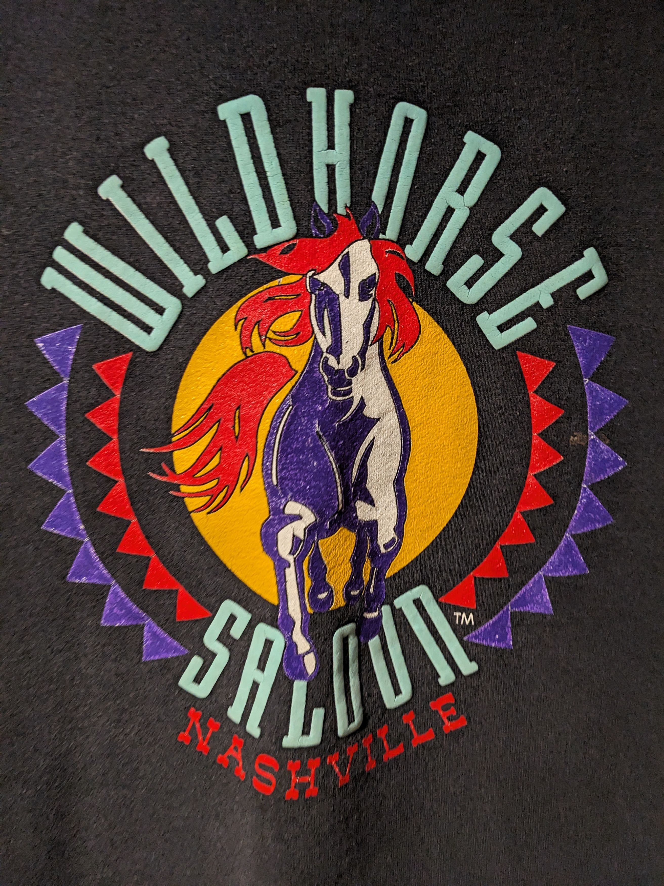 Vintage Vintage Wild Horse Saloon Nashville XX-Large Sweatshirt Size US XXL / EU 58 / 5 - 2 Thumbnail