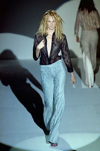 Gucci Gucci x Tom Ford S/S'00 Jacquard Flared Pants Size 27" / US 4 / IT 40 - 1 Thumbnail