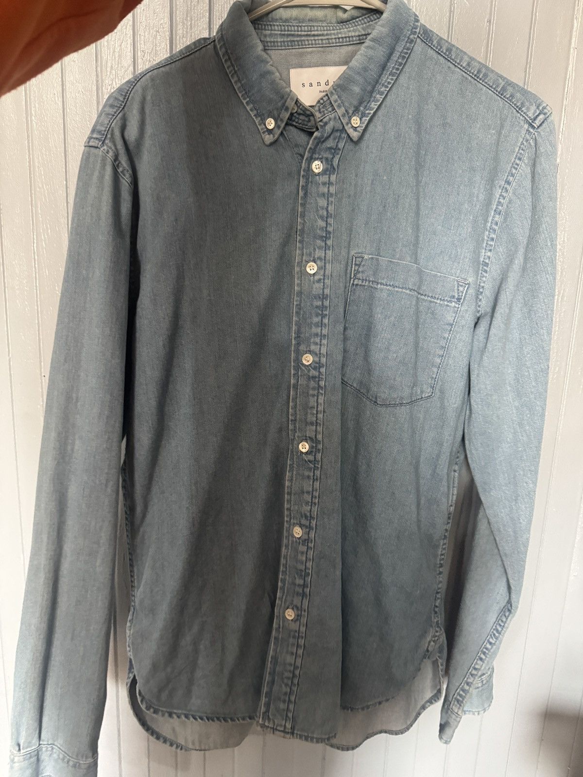 Sandro Sandro Paris Denim Shirt Size US L / EU 52-54 / 3 - 4 Thumbnail