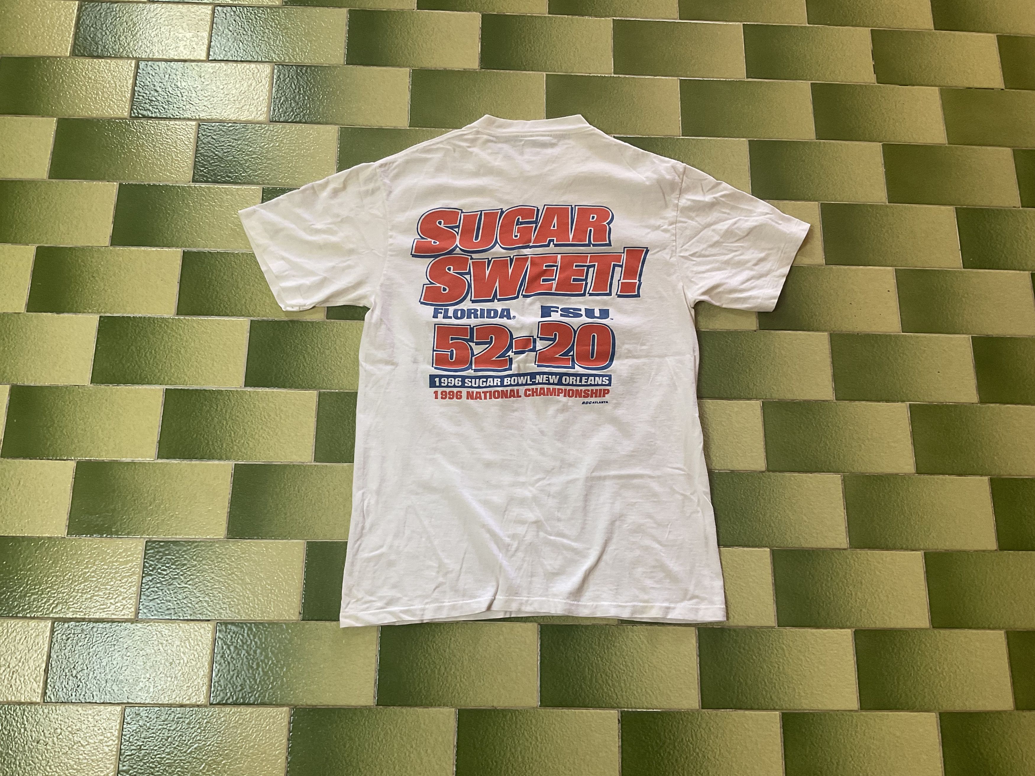 NCAA Vintage 90s Florida Gators 1996 National Champions T-Shirt Size US M / EU 48-50 / 2 - 2 Thumbnail