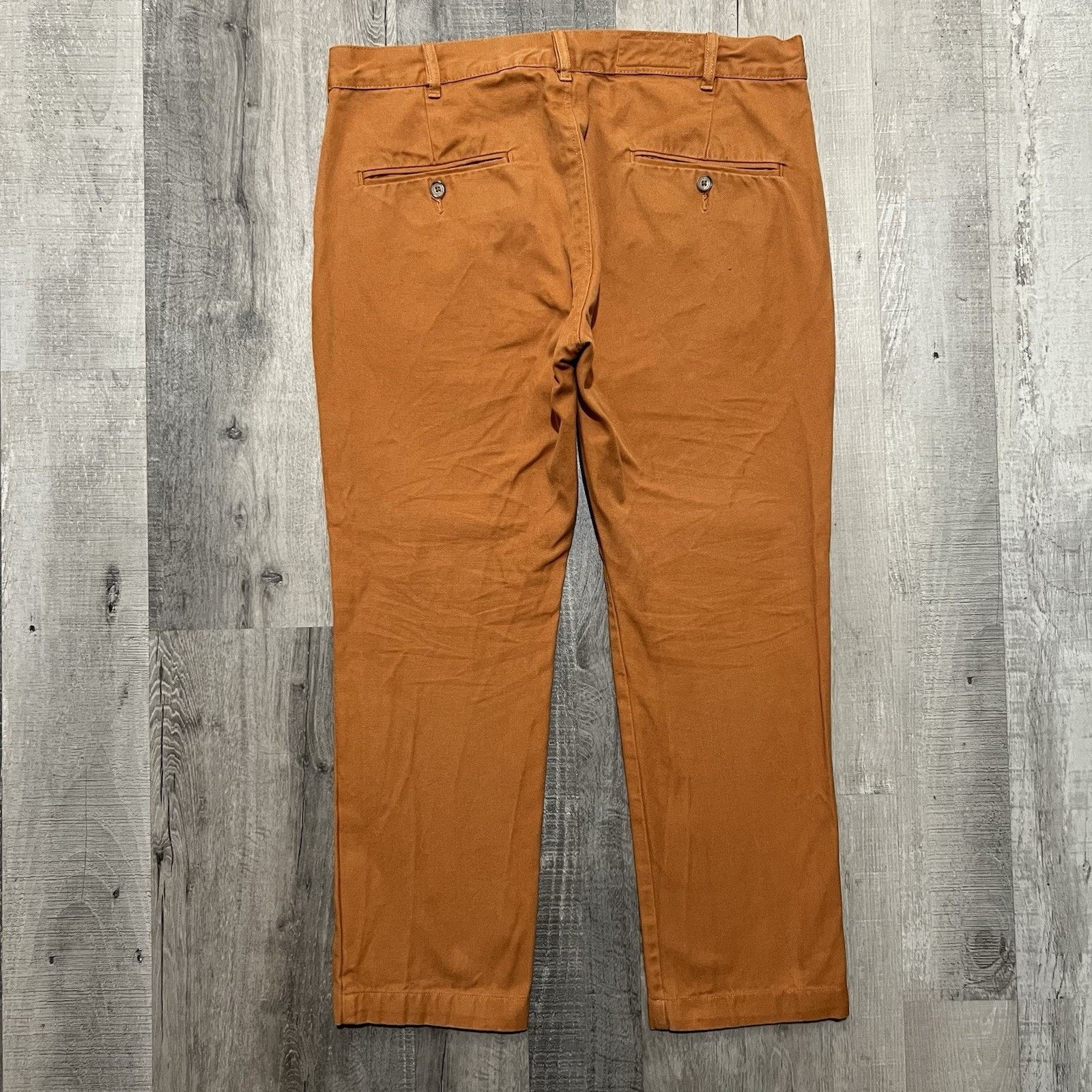Vintage ATELIER BEAUREPAIRE Pantalon "Joseph" Orange Canvas Pants 36 Size US 35 - 2 Thumbnail