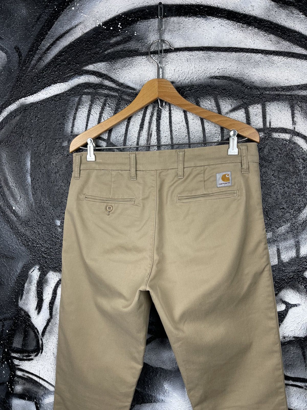 Carhartt Carhartt Vintage Beige Sid Pants Men’s Size W33 L32 Size US 33 - 2 Thumbnail