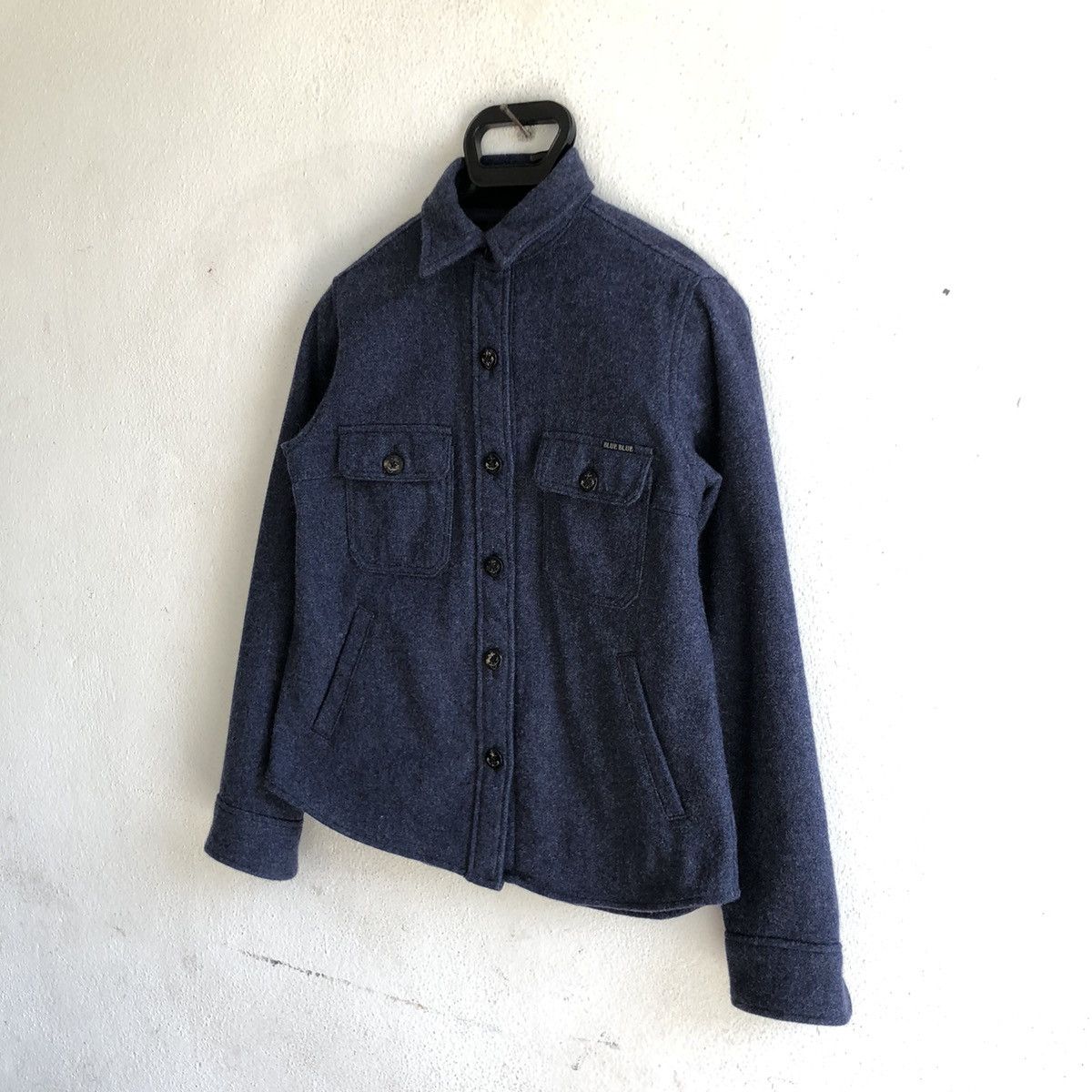 Blue Blue Japan BLUE BLUE button up wool shirt Size S / US 4 / IT 40 - 3 Thumbnail