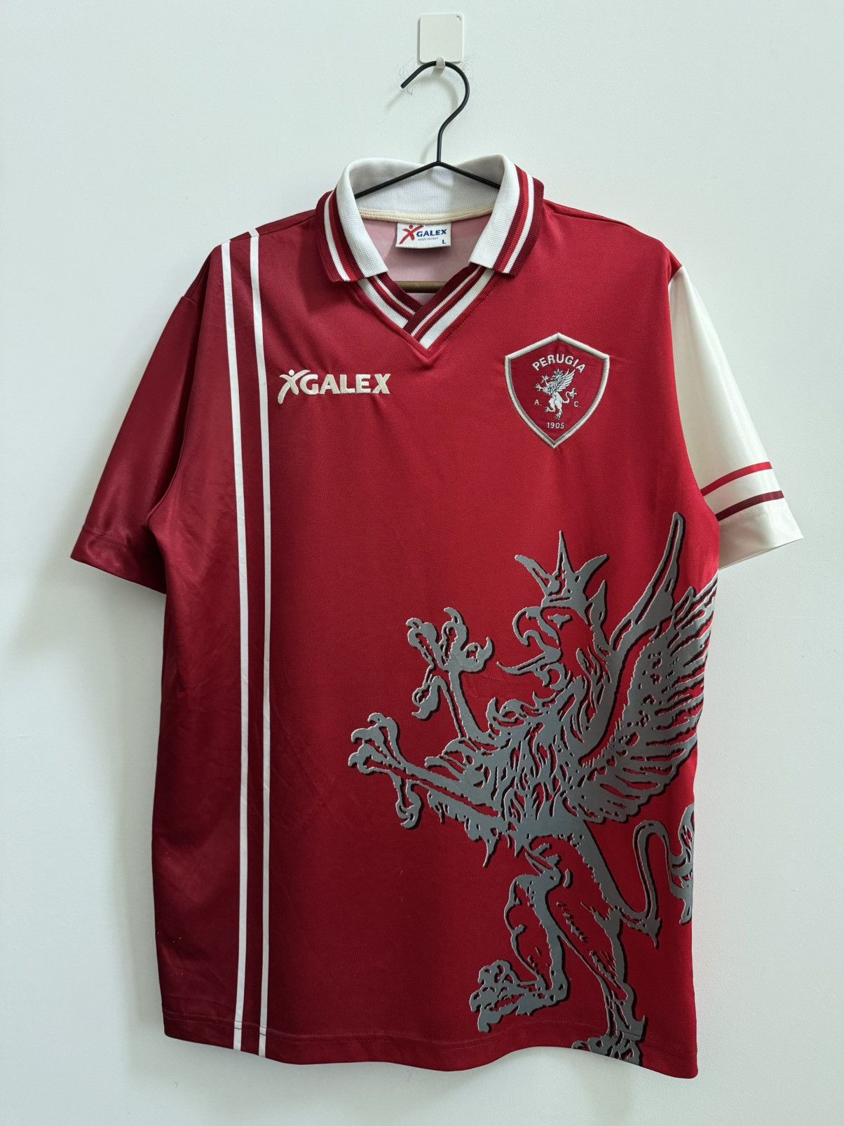 Vintage Vintage Nakata Galex A.C. Perugia Home Kit 1998/99 Jersey Size US L / EU 52-54 / 3 - 2 Thumbnail