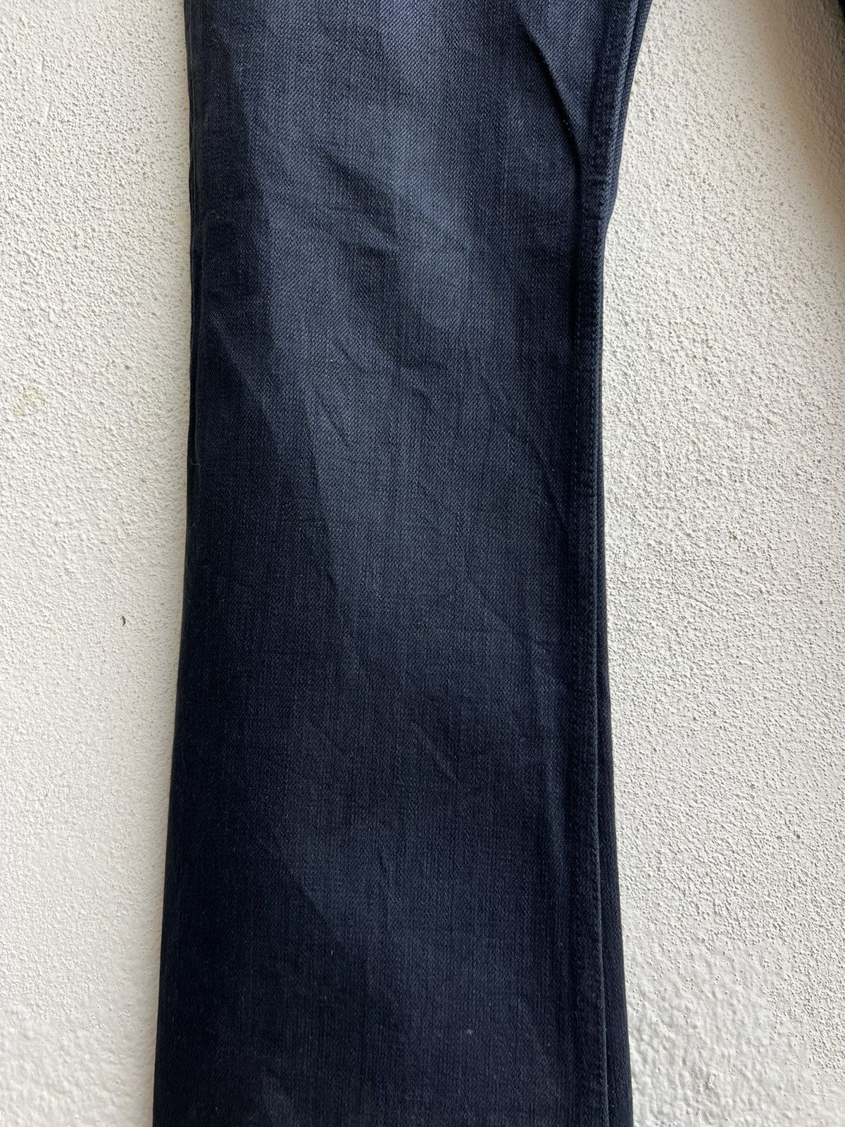 Shellac Shellac Japan Waxed Black Denim Bootcut Jeans Size US 29 - 8 Thumbnail