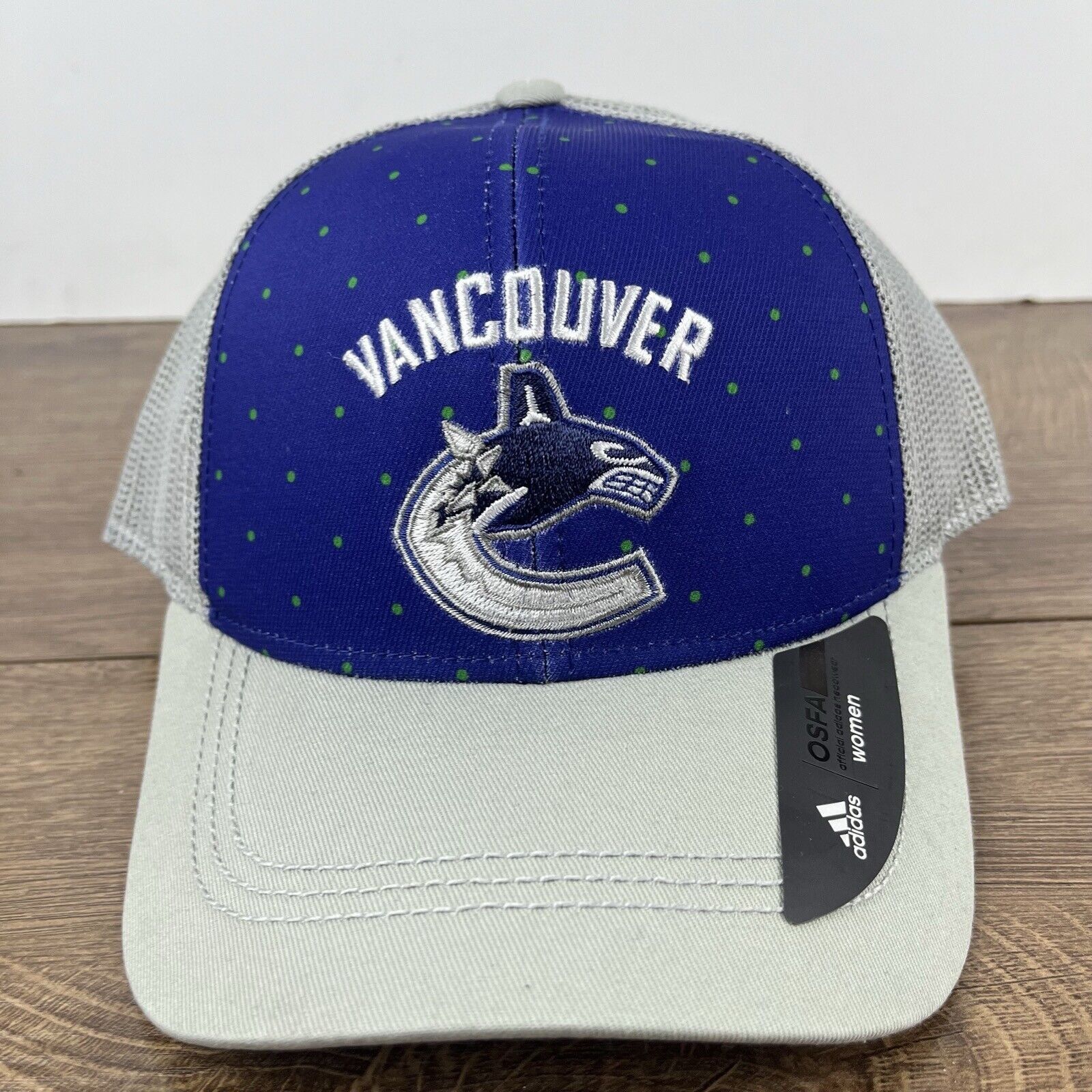 Adidas Vancouver Cannucks Adidas Hat Snapback Blue Cap Adjustable B Size ONE SIZE - 5 Thumbnail