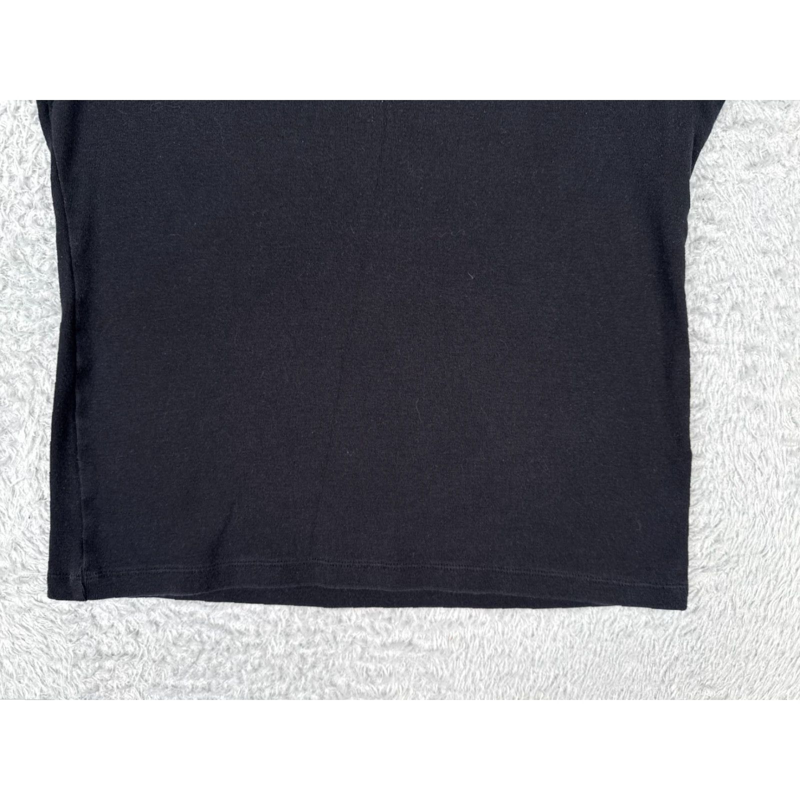 Tommy Hilfiger VINTAGE Tommy Hilfiger Women's T-Shirt Small Black Short Sleeve Knit Casual Top 90s Girls Size L / US 10 / IT 46 - 5 Thumbnail