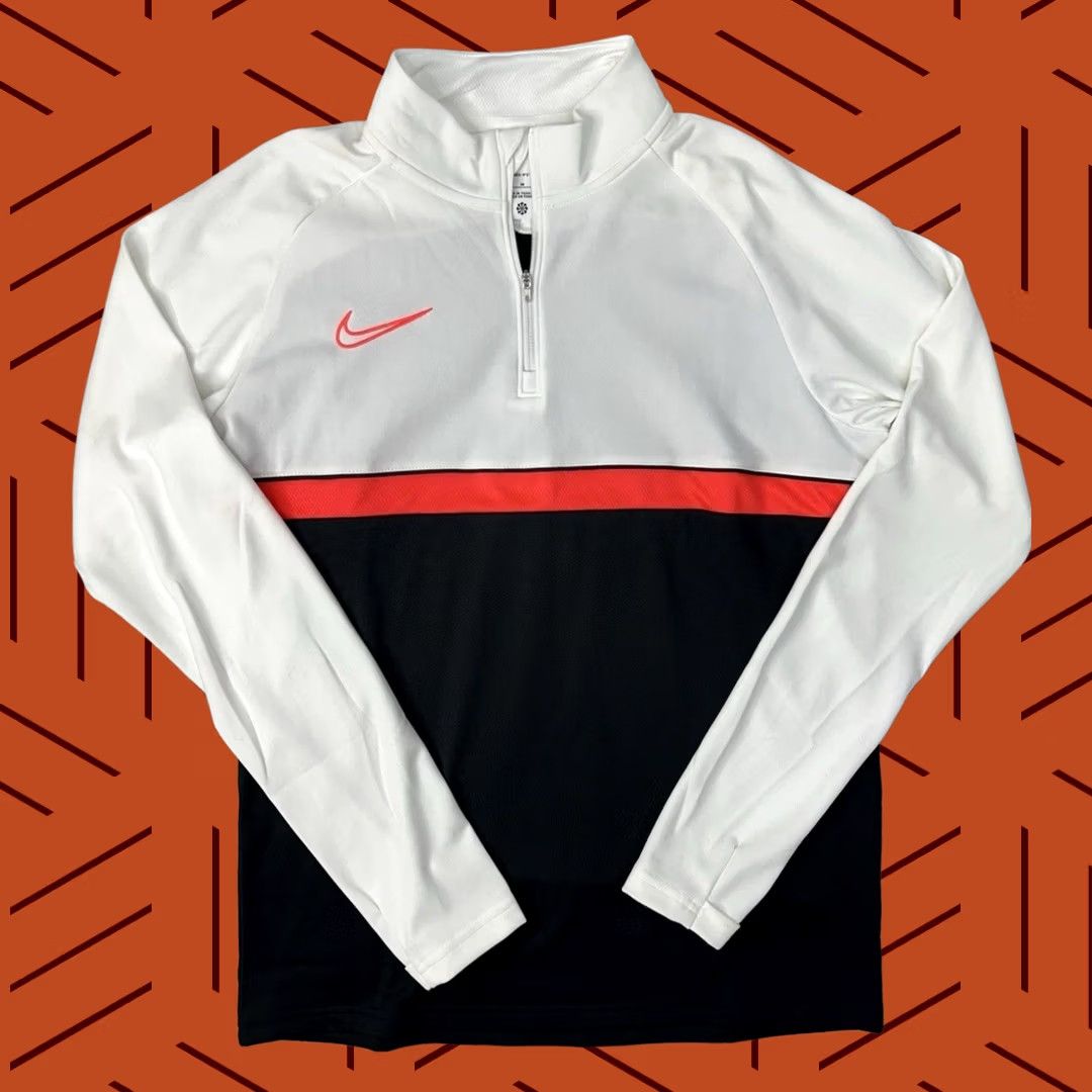 Nike Nike Dri-Fit Academy Soccer 1/4 Zip Pullover Jacket White Black M Women’s Size M / US 6-8 / IT 42-44 - 1 Thumbnail