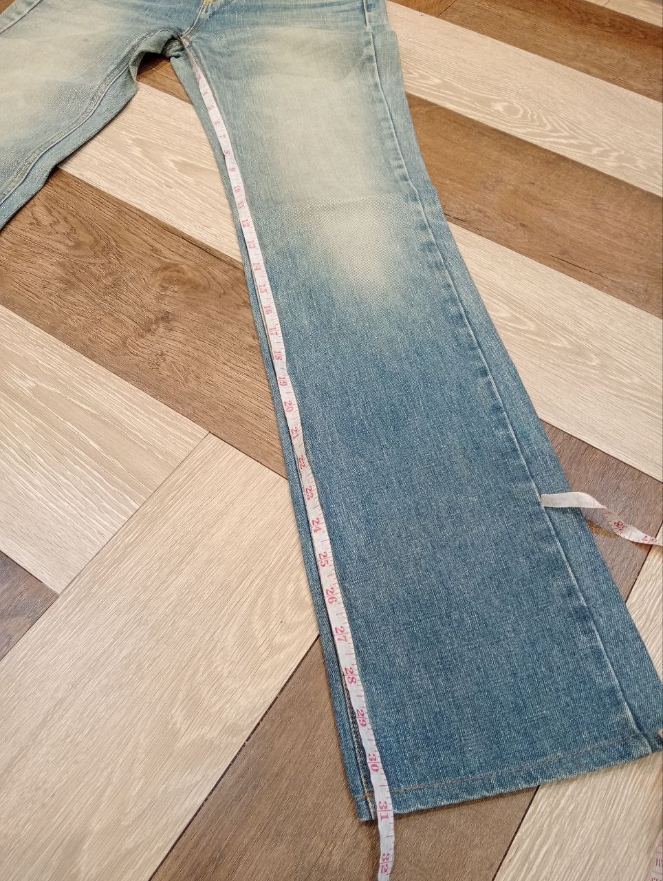 Katharine Hamnett London KATHARINE HAMNETT LONDON FLARED DENIM PANTS - SIZE S Size 29" - 13 Thumbnail