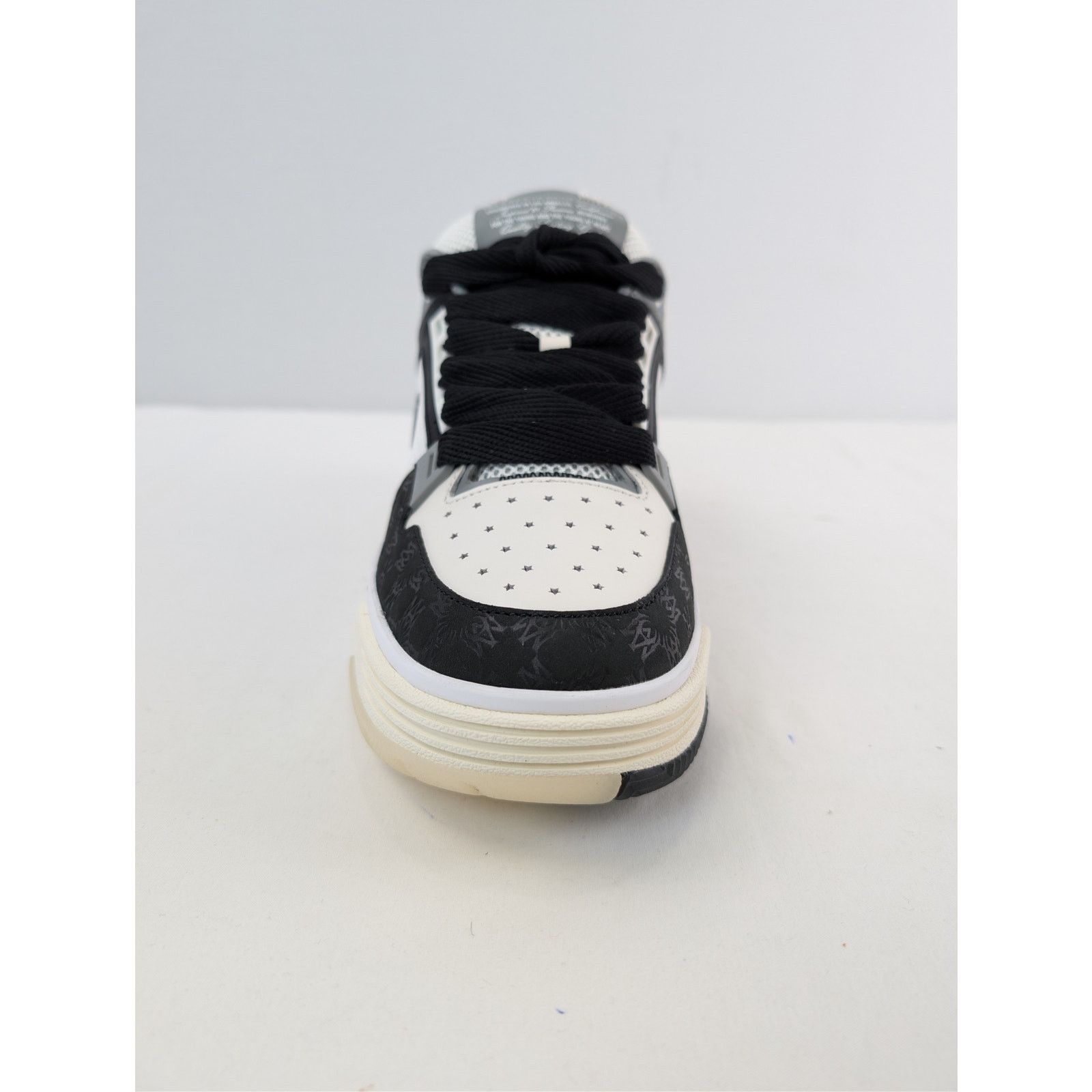 Amiri o1rshd1 MA-1 Quad Debossed Nubuck Sneakers in Black Size US 12 / EU 45 - 16 Thumbnail