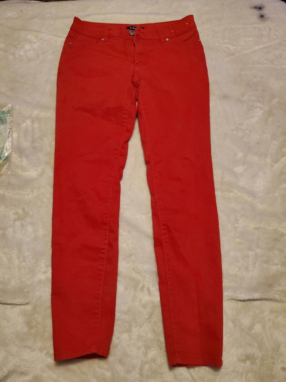 Designer D.Jeans Women Red Jeans 6 Size 28" / US 6 / IT 42 - 1 Thumbnail