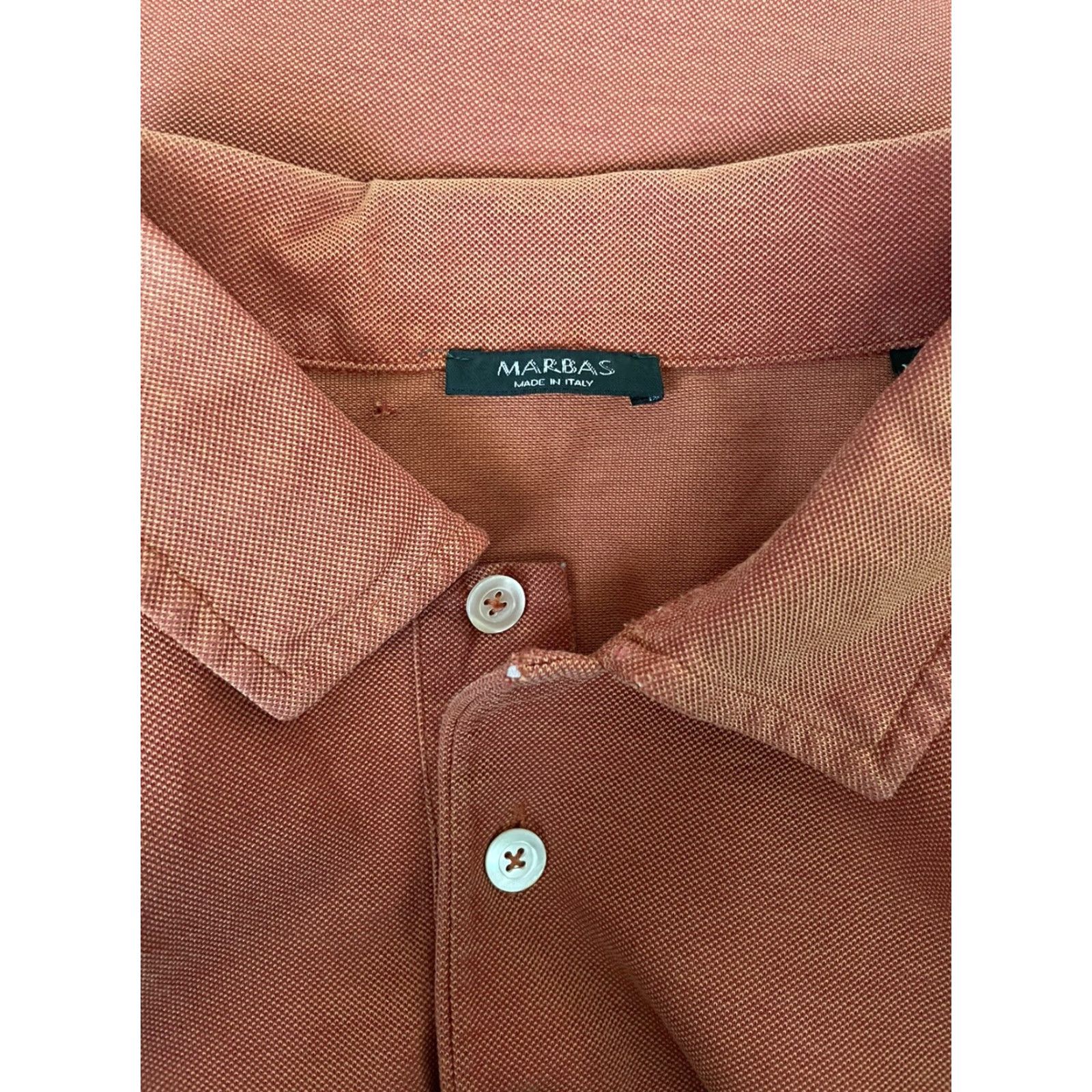 Vintage Marbas Pure Cotton Orange Golf Polo Mens XL Size US XL / EU 56 / 4 - 5 Thumbnail
