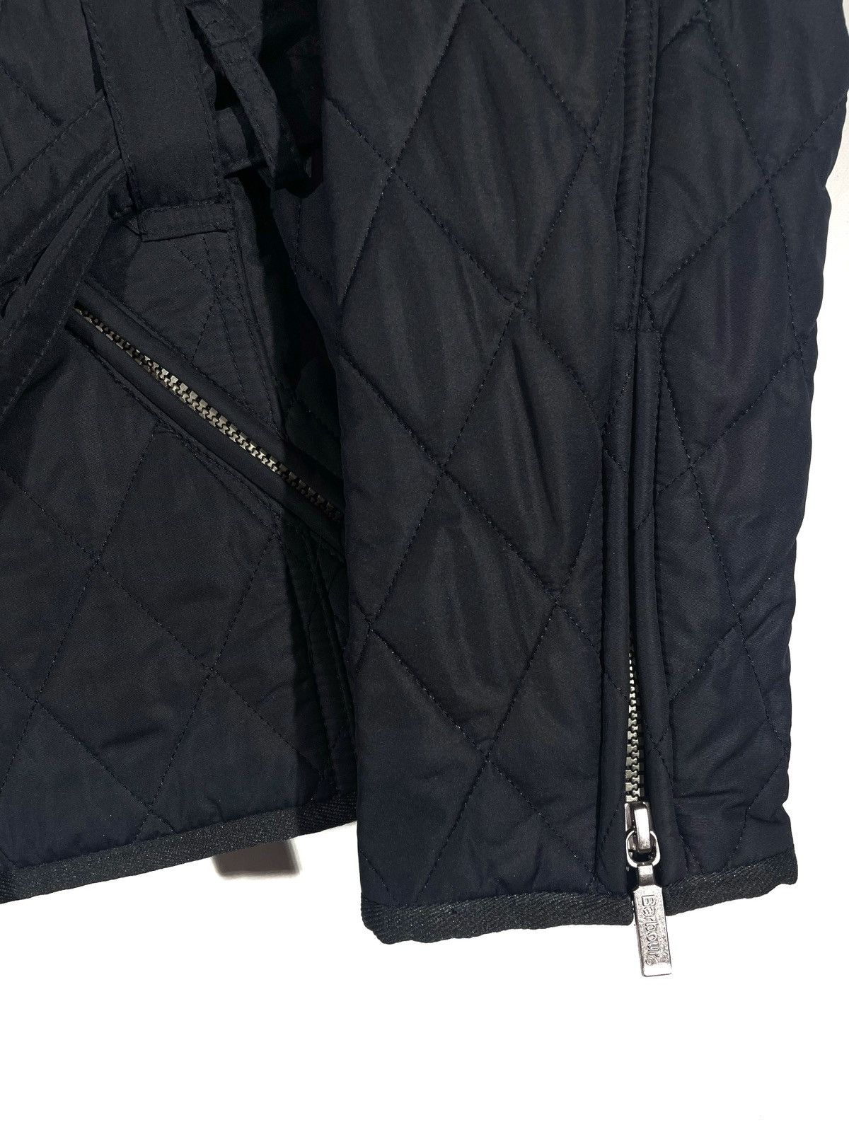 Barbour Barbour Women Spring Matlock Blue Belt Quilted Jacket Size L Size L / US 10 / IT 46 - 2 Thumbnail