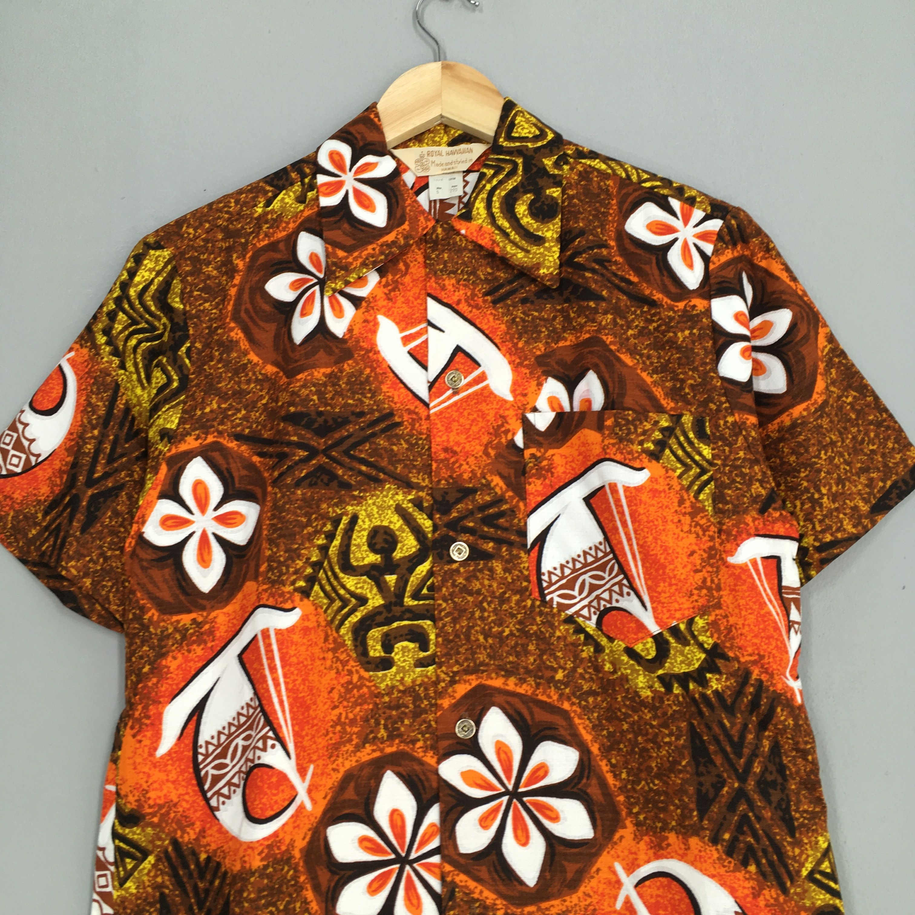 Life's a Beach Vintage 80s Royal Hawaiian Aloha Floral Tropical Shirt S Size US S / EU 44-46 / 1 - 2 Thumbnail