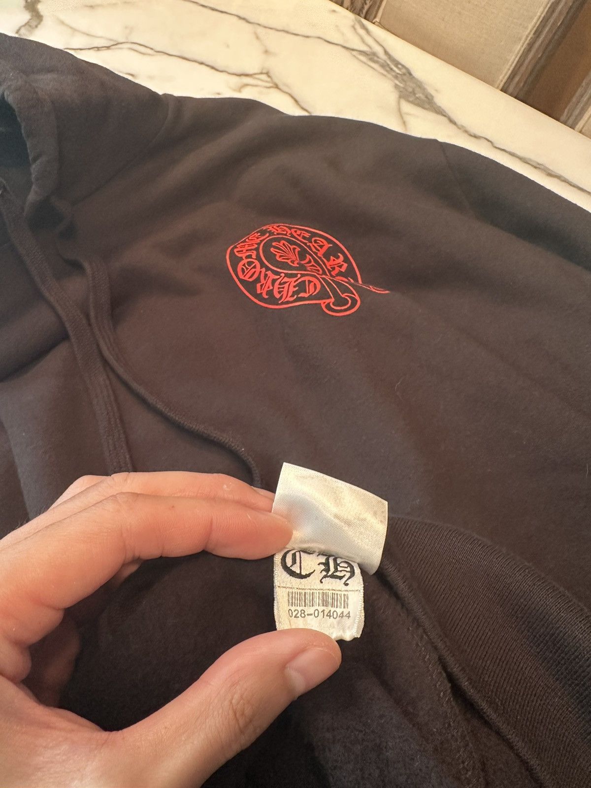 Chrome Hearts Chrome Hearts Online Exclusive Horseshoe Hoodie Black Red Size US XL / EU 56 / 4 - 7 Thumbnail