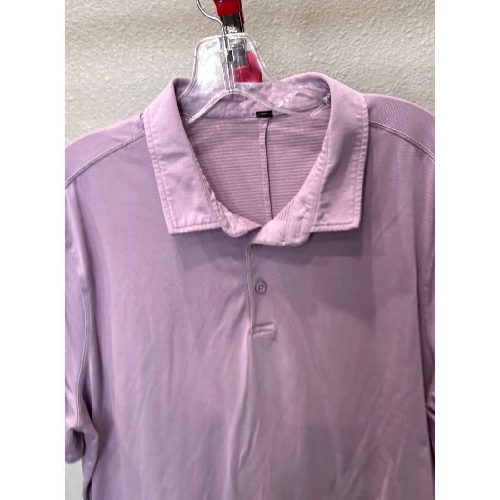 Lululemon Lululemon Lavender POLO SHIRT Extra Large Size US XL / EU 56 / 4 - 2 Thumbnail