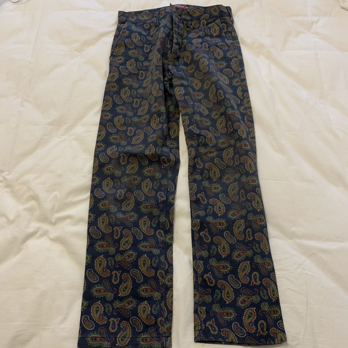 Supreme Supreme paisley work pants trouser 13fw Size US 30 / EU 46 - 2 Thumbnail