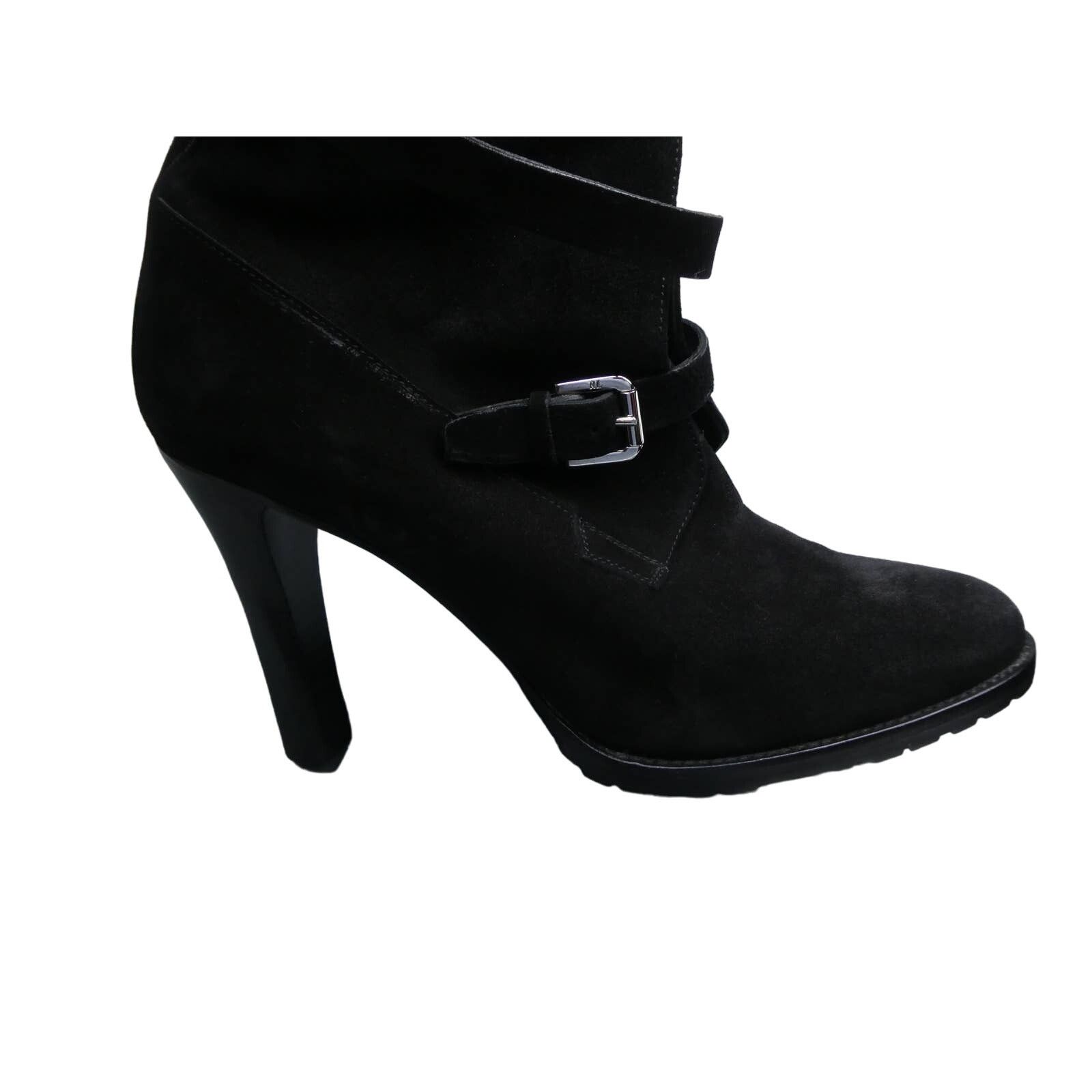 Ralph Lauren Purple Label Ralph Lauren Purple Label strap boots, size: 9B, black, NEW Size US 9 / IT 39 - 2 Thumbnail