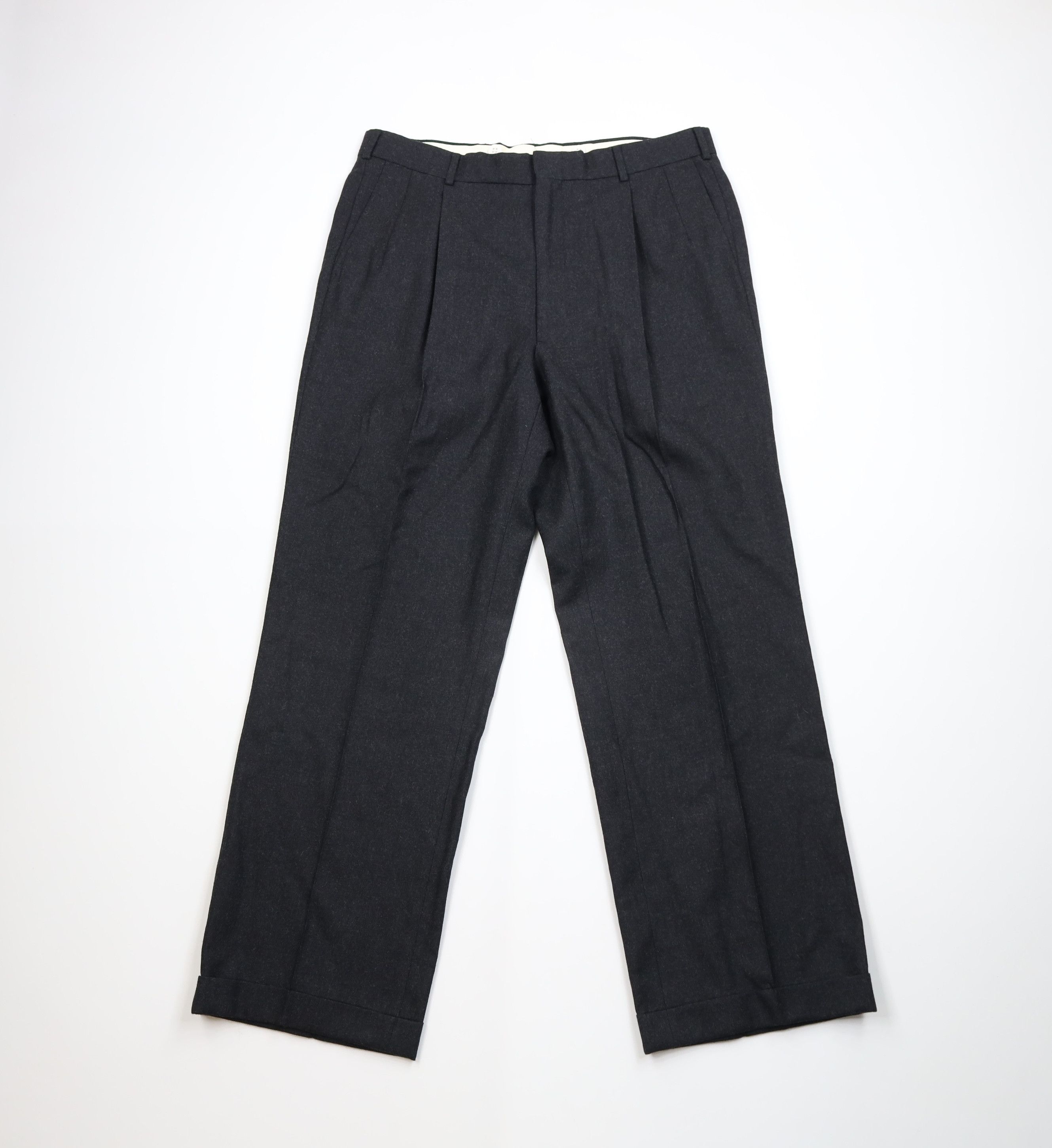 Vintage Vintage 90s Streetwear Wide Leg Chino Pants Charcoal Gray Size US 36 / EU 52 - 1 Thumbnail