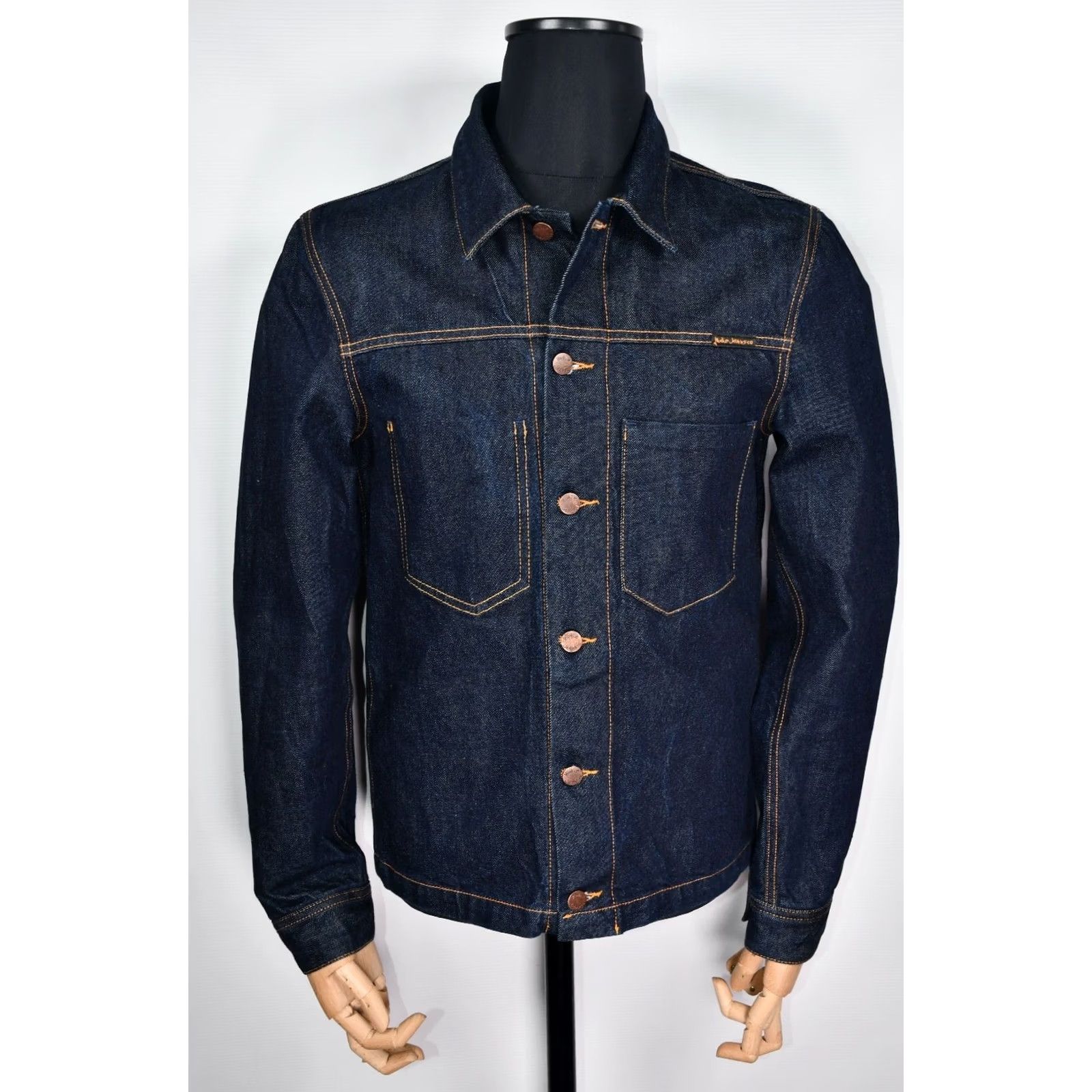 Nudie Jeans Nudie Jeans Ronny Dry Vegan Selvedge Denim Jacket Blue M Jeans Jacket Size US 31 - 2 Thumbnail