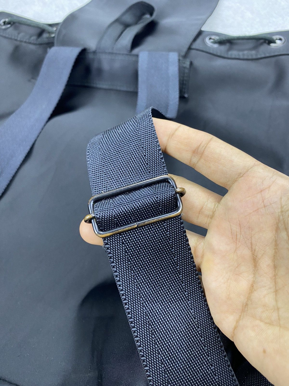 Yohji Yamamoto Y’saacs Pour Homme YOHJI YAMAMOTO Signature Nylon Backpack Size ONE SIZE - 15 Thumbnail