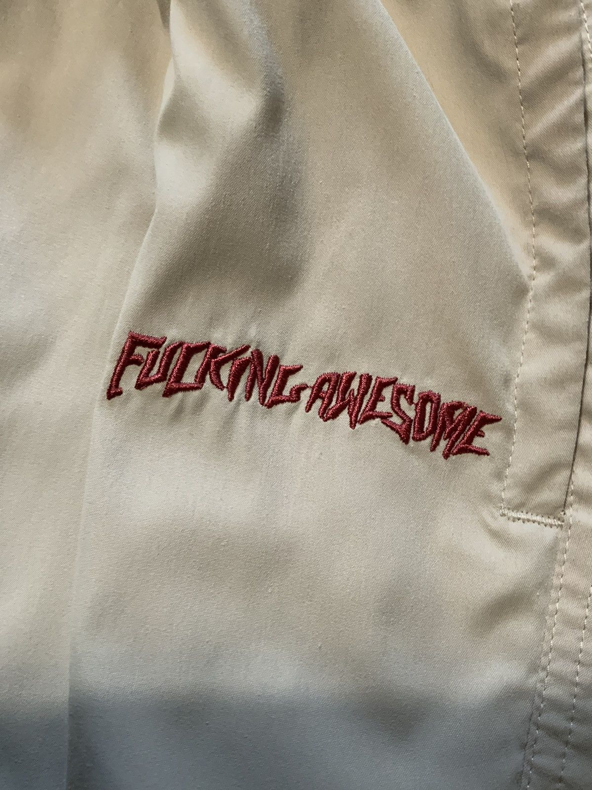Fucking Awesome Fuckingawesome FA Worldwide Khaki Windbreaker Track Pants Size US 32 / EU 48 - 5 Thumbnail