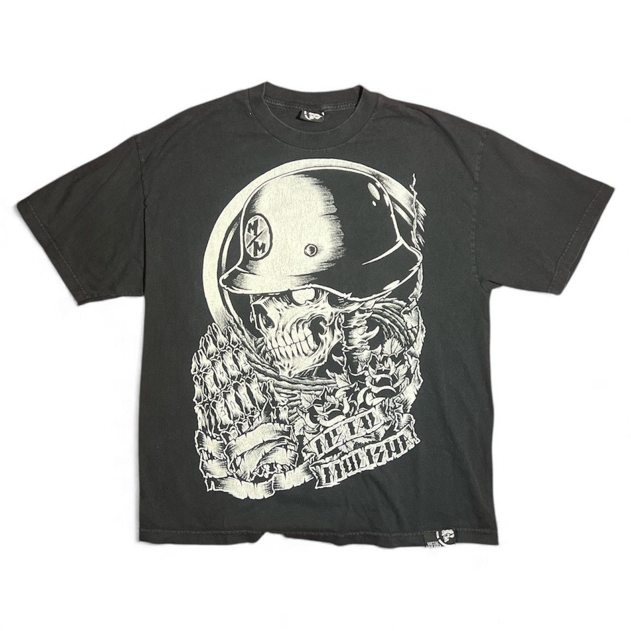 Metal Mulisha Metal Mulisha “OG Helmet Skull” Vintage Tee Black Size Large Size US L / EU 52-54 / 3 - 1 Thumbnail