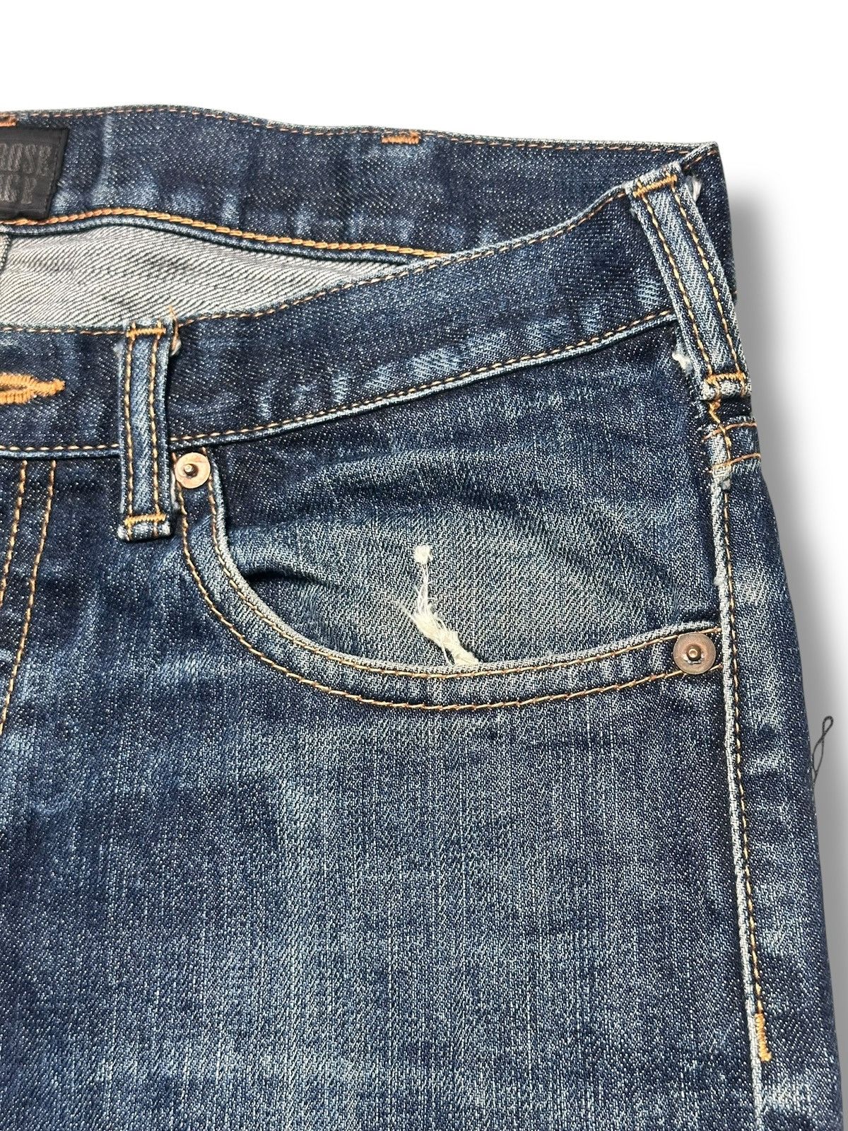 JACKROSE JACKROSE Vintage Y2K With Selvedge Straight Cut & Faded Wash Size US 33 - 6 Thumbnail